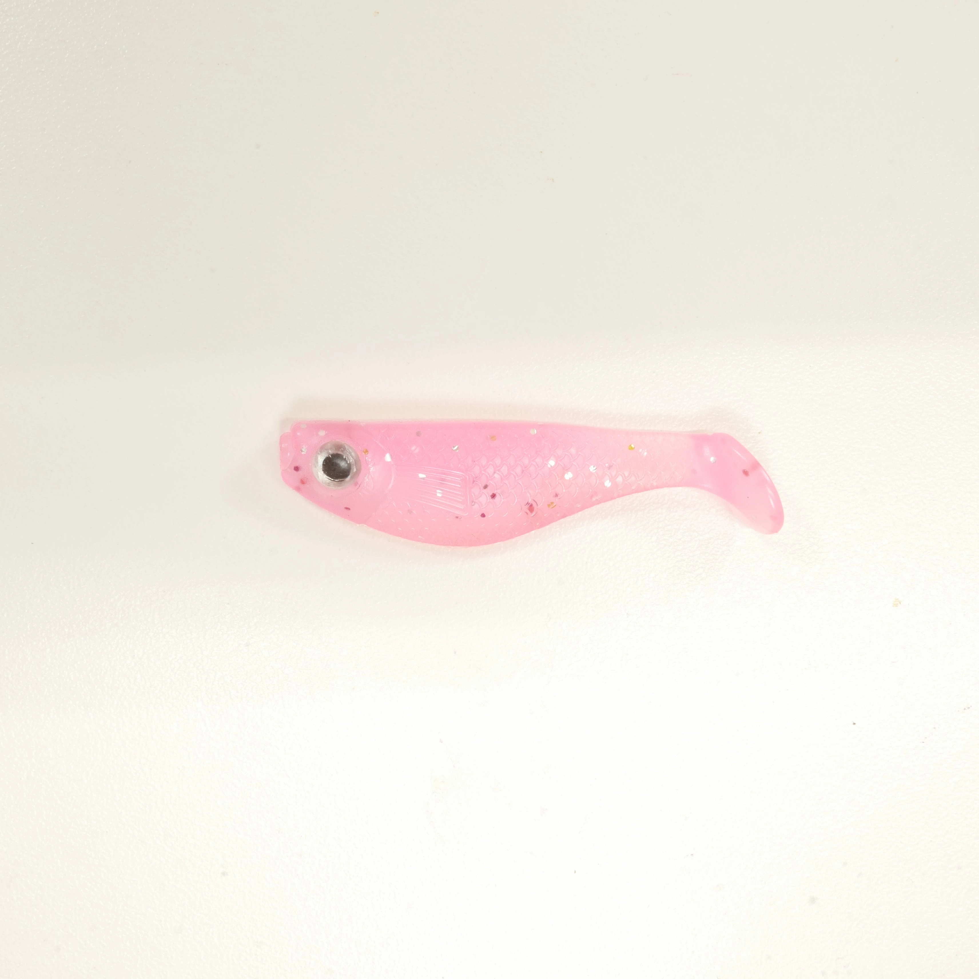 NEW. AATB 2 5/8" Paddletail Soft Plastic Pilchard/Shad - PINK Glitter - 20 or 40 pack - FREE SHIPPING