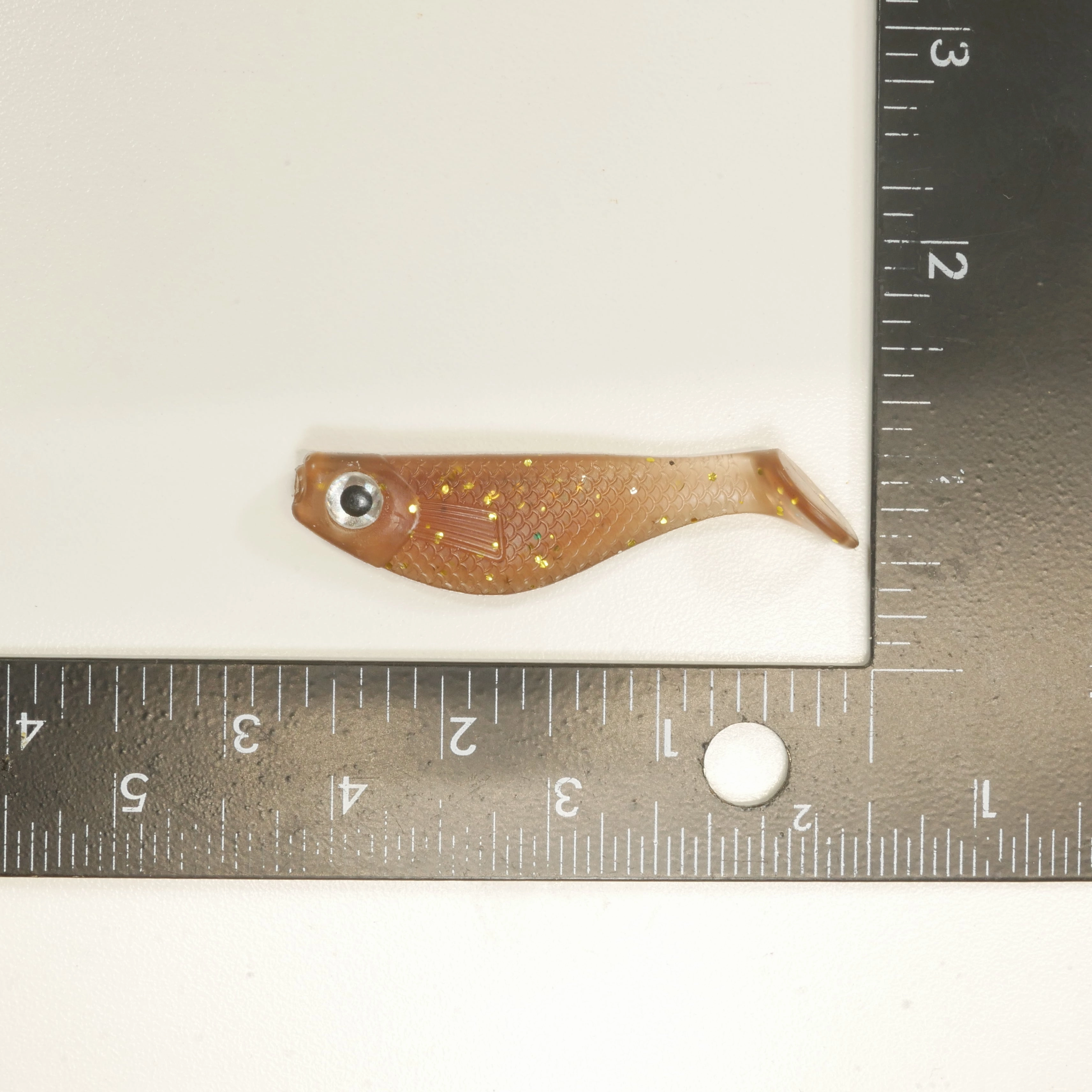 NEW. AATB 2 5/8" Paddletail Soft Plastic Pilchard/Shad - ROOTBEER Glitter - 20 or 40 pack - FREE SHIPPING