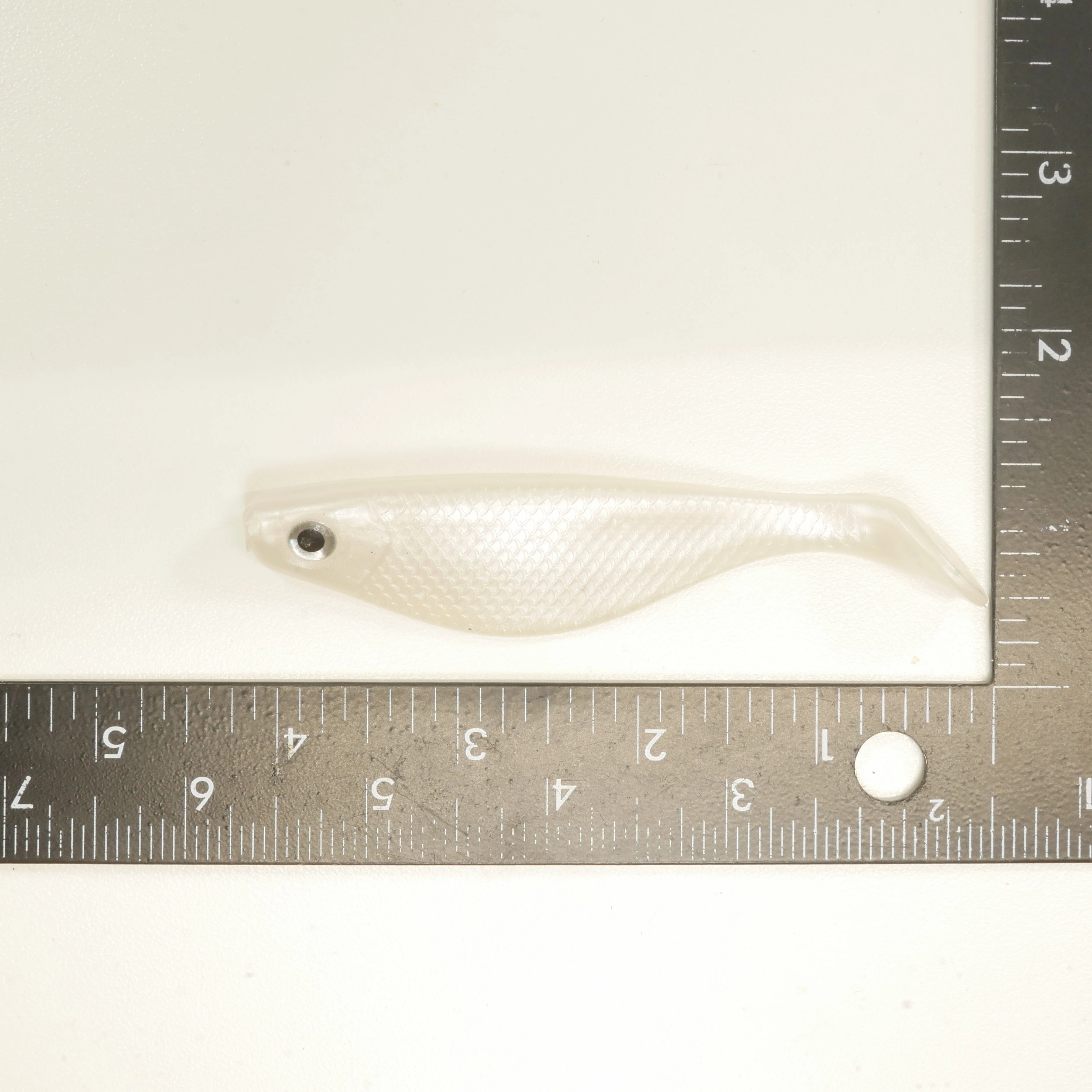 NEW. AATB 4" Paddletail Soft Plastic Pilchard/Shad - PEARL - 20 or 40 pack - FREE SHIPPING
