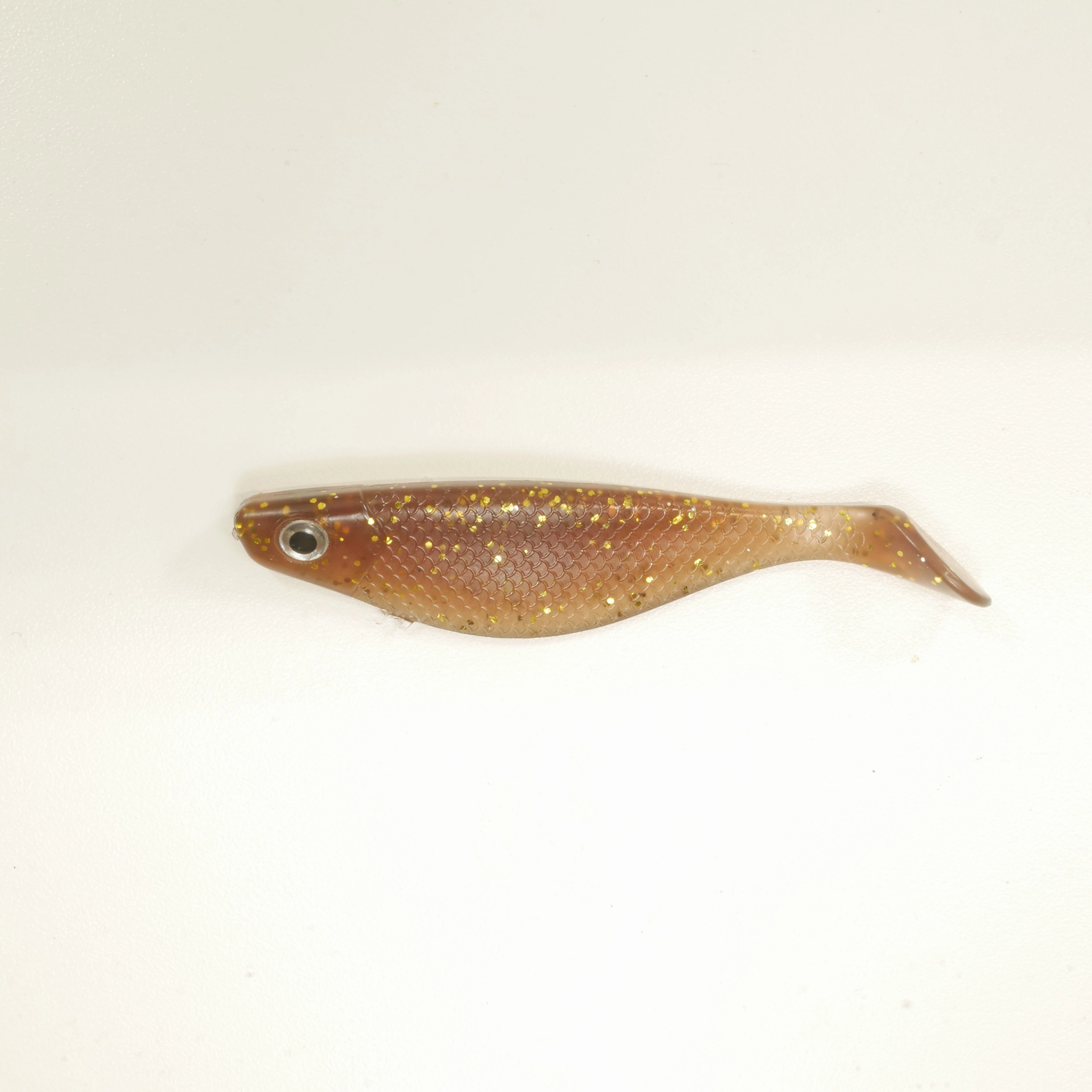 NEW. AATB 4" Paddletail Soft Plastic Pilchard/Shad - ROOTBEER Glitter - 20 or 40 pack - FREE SHIPPING