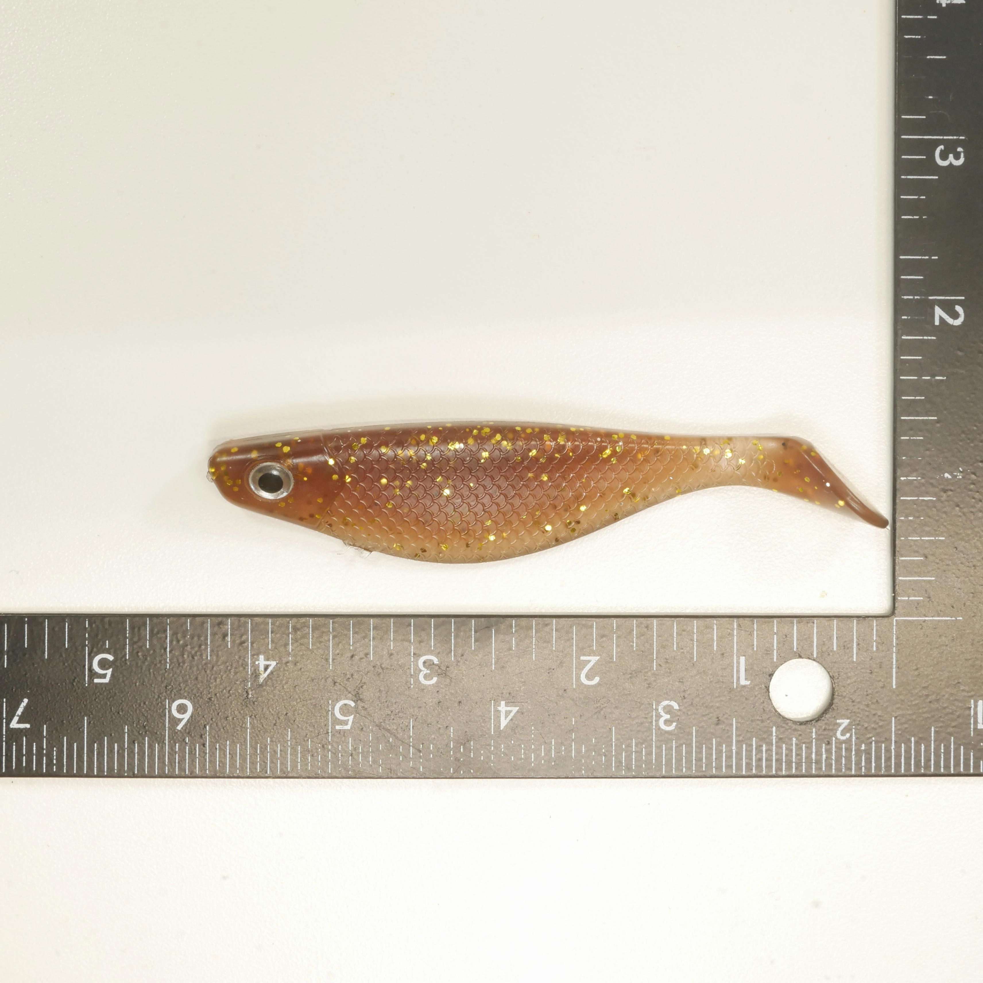 NEW. AATB 4" Paddletail Soft Plastic Pilchard/Shad - ROOTBEER Glitter - 20 or 40 pack - FREE SHIPPING