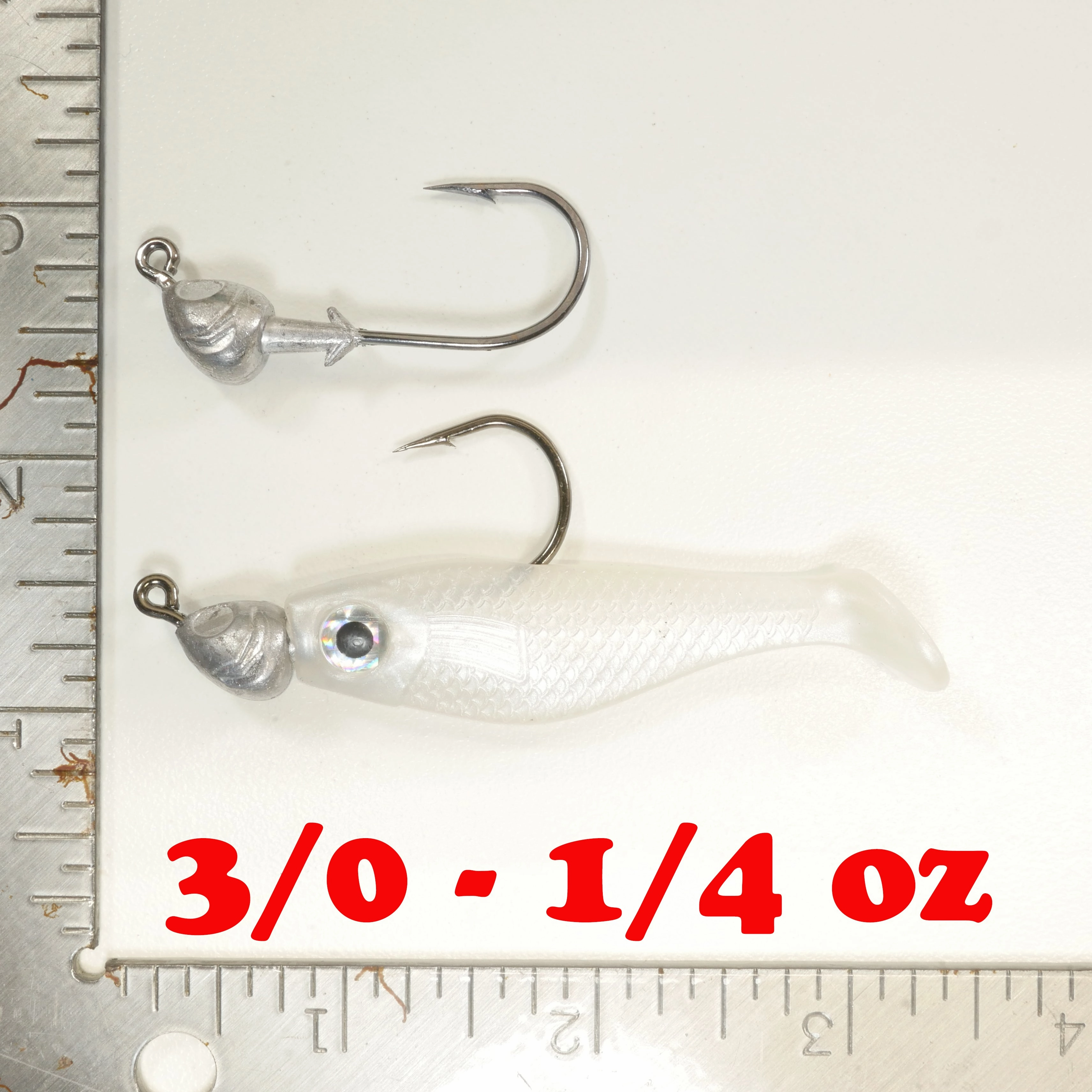 NEW (BROWN) 2 5/8" Paddletail Soft Plastic (qty 20 or 40)   AATB Jighead (qty 5 or 10) JIGHEAD COMBO PACK.  FREE SHIPPING.