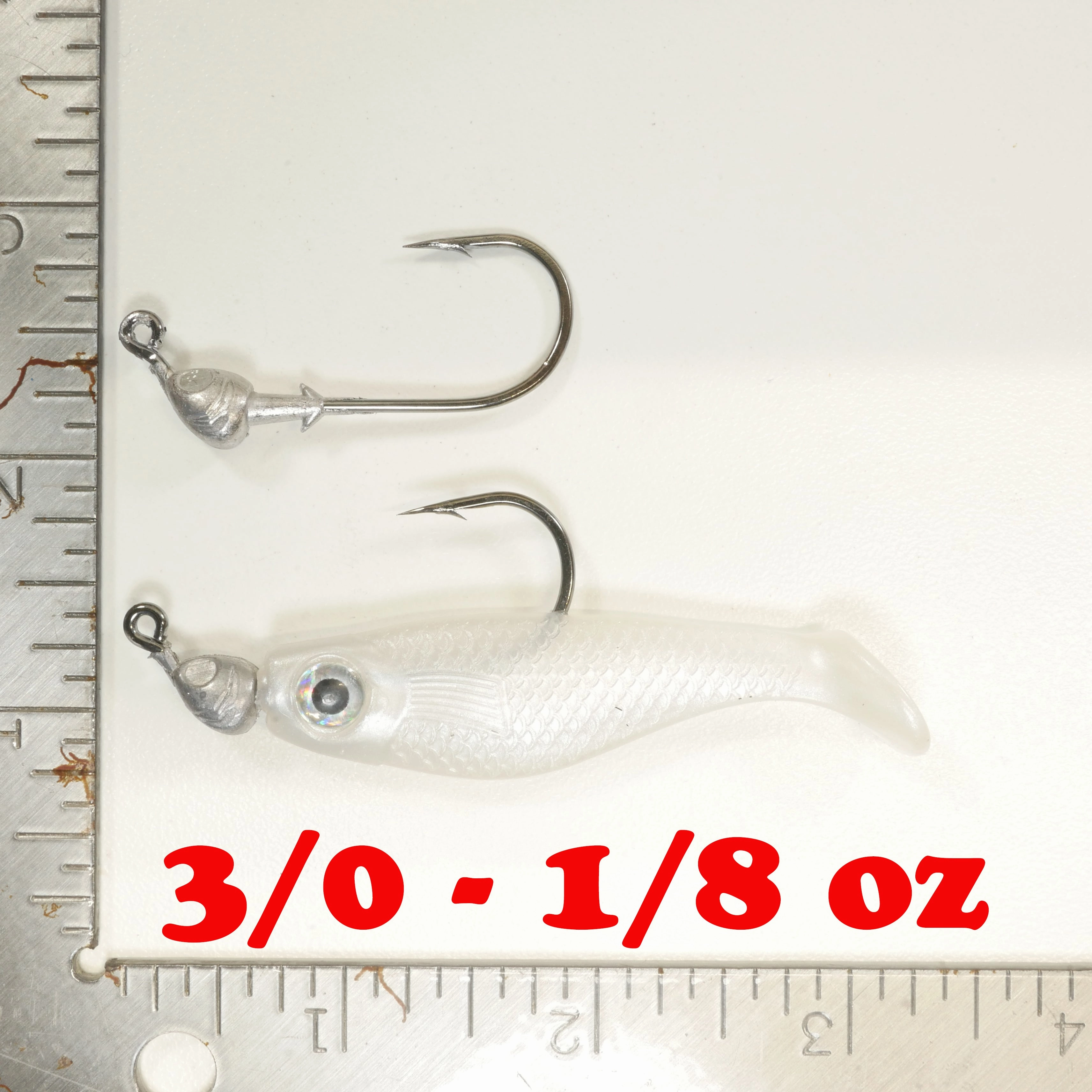 NEW (BROWN) 2 5/8" Paddletail Soft Plastic (qty 20 or 40)   AATB Jighead (qty 5 or 10) JIGHEAD COMBO PACK.  FREE SHIPPING.