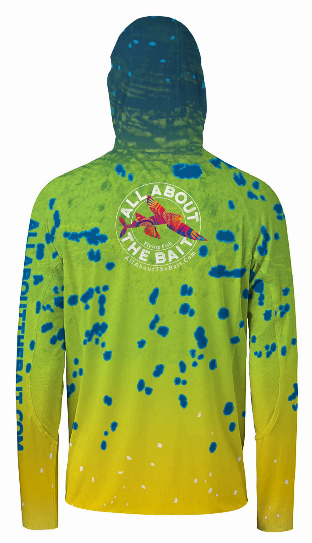 NEW (Free Mask & Sticker) MAHI SKIN HOODED - Dye Sublimated - 50  UPF - Long Sleeve Performance Shirt - 100% Polyester - FREE DELIVERY