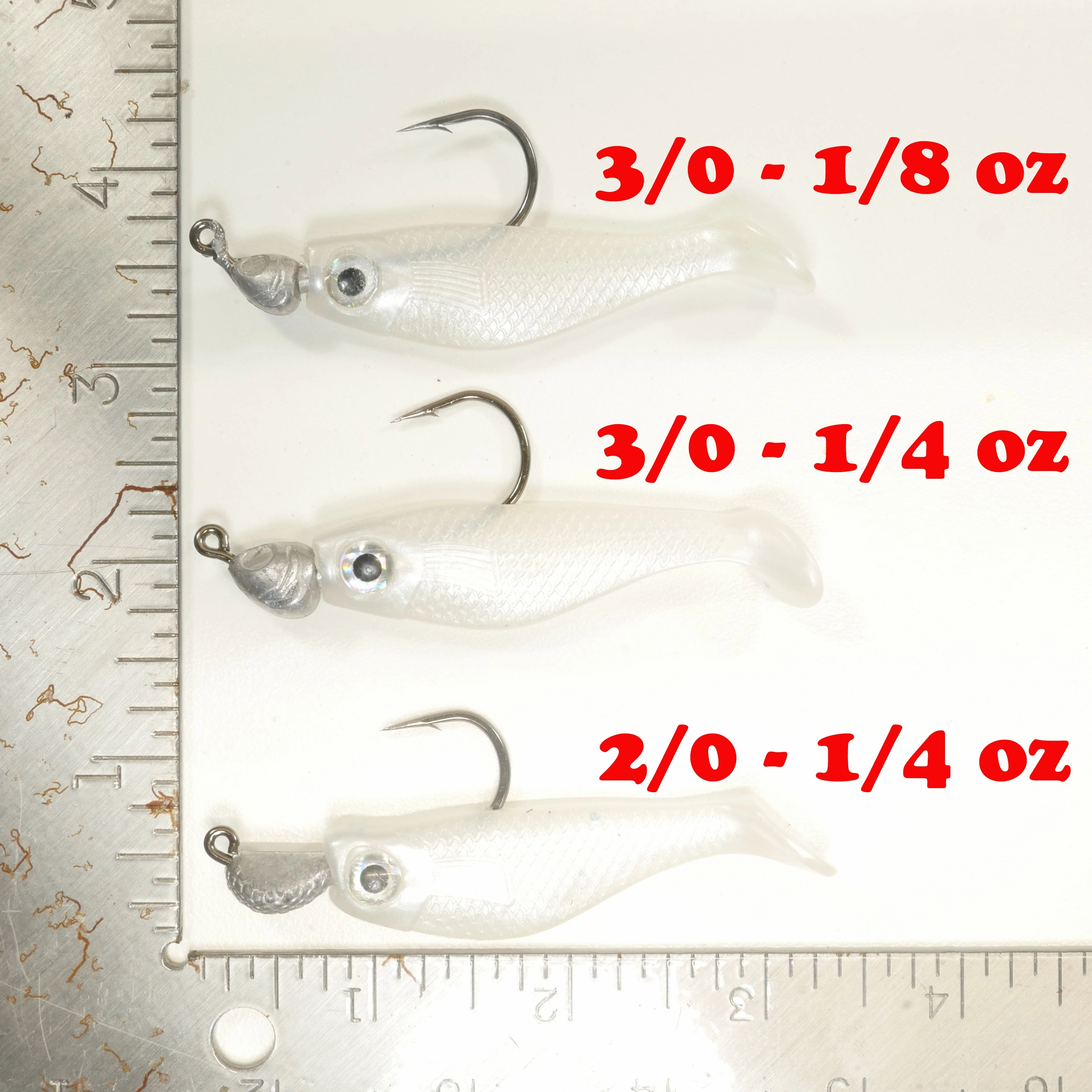 NEW (GLOW) 2 5/8" Paddletail Soft Plastic (qty 20 or 40)   AATB Jighead (qty 5 or 10) JIGHEAD COMBO PACK.  FREE SHIPPING.