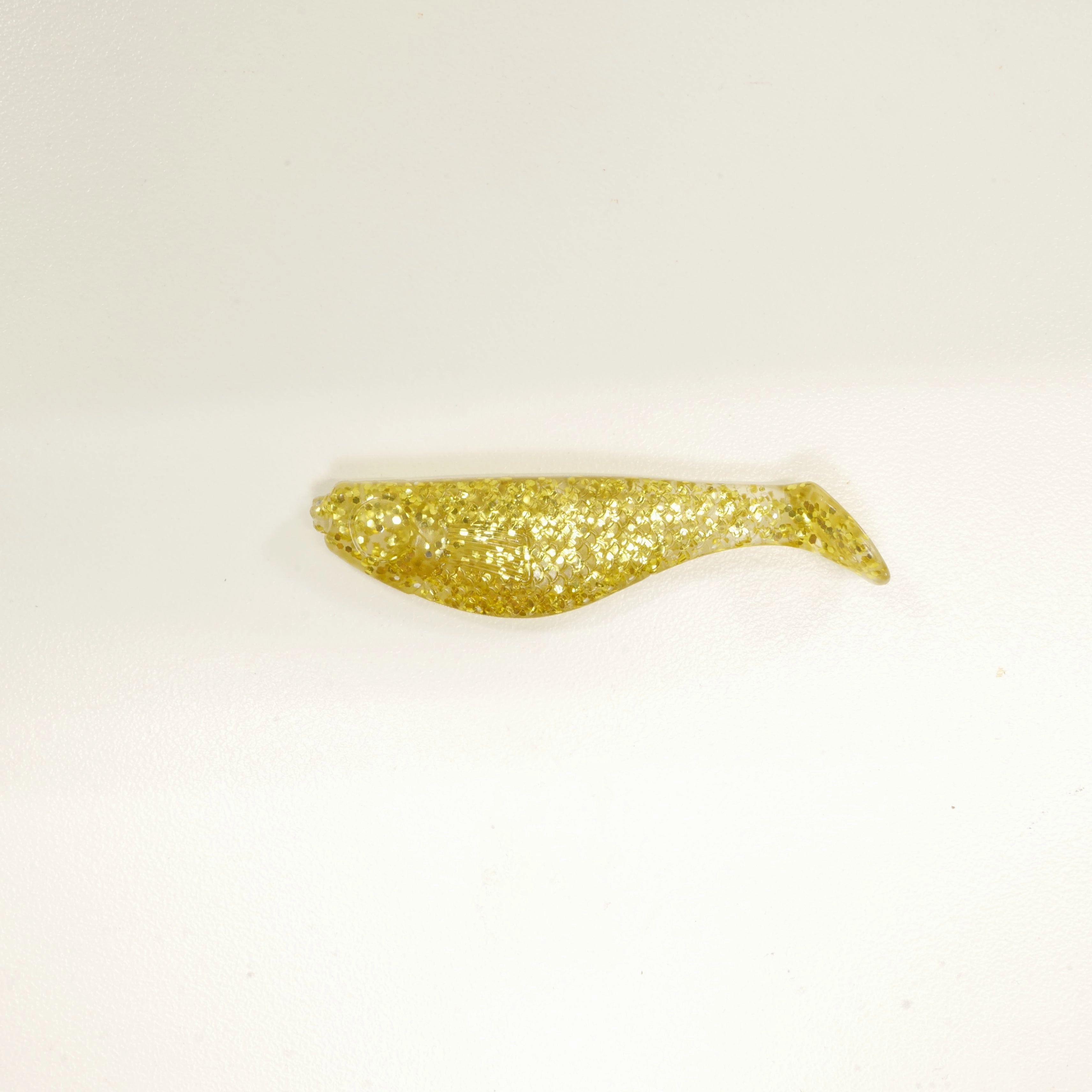 NEW (GOLD) 2 5/8" Paddletail Soft Plastic (qty 20 or 40)   AATB Jighead (qty 5 or 10) JIGHEAD COMBO PACK.  FREE SHIPPING.