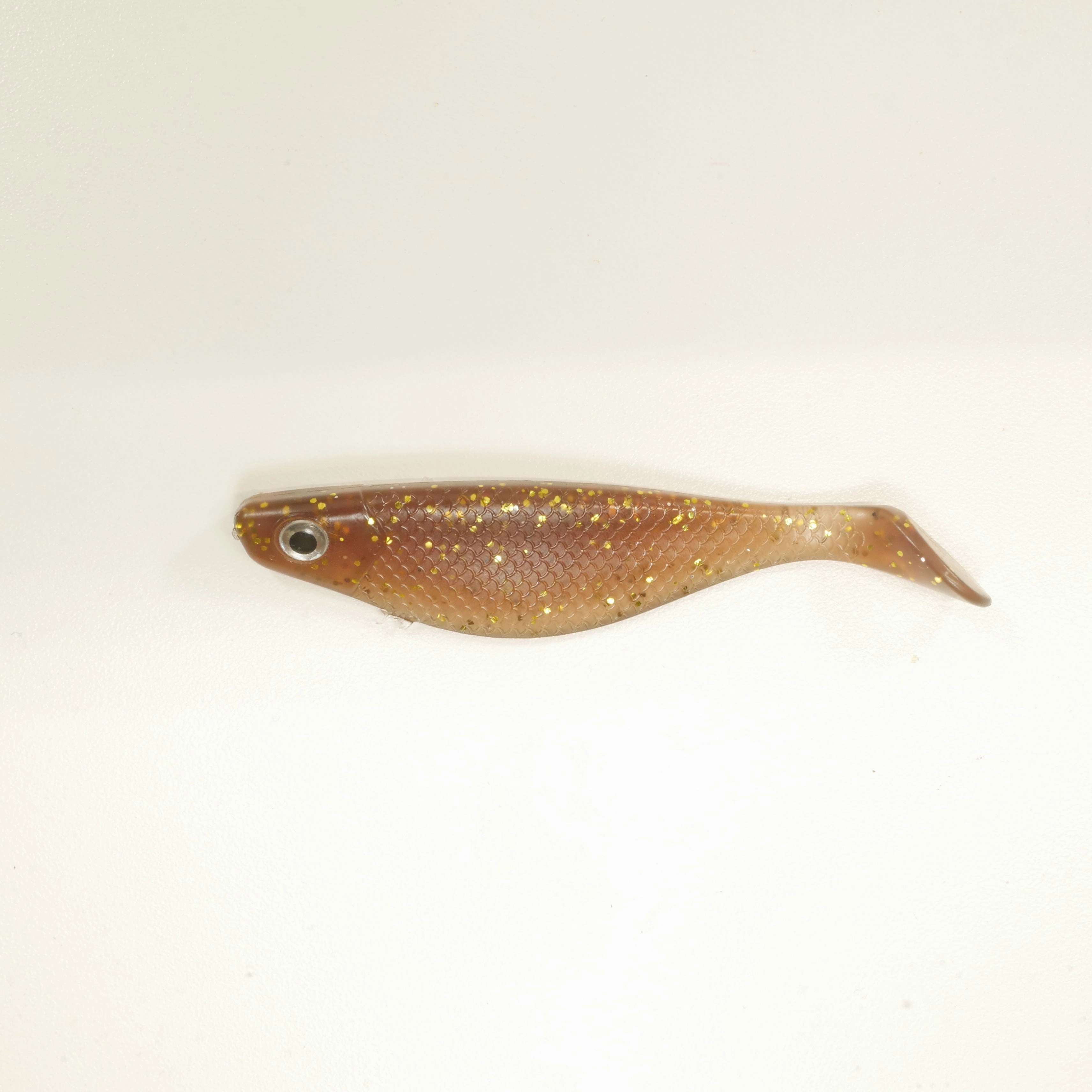 NEW (ROOTBEER) 4" Paddletail Soft Plastic (qty 20 or 40)   AATB Jighead (qty 5 or 10)   Eye Pack - COMBO PACK .  FREE SHIPPING.