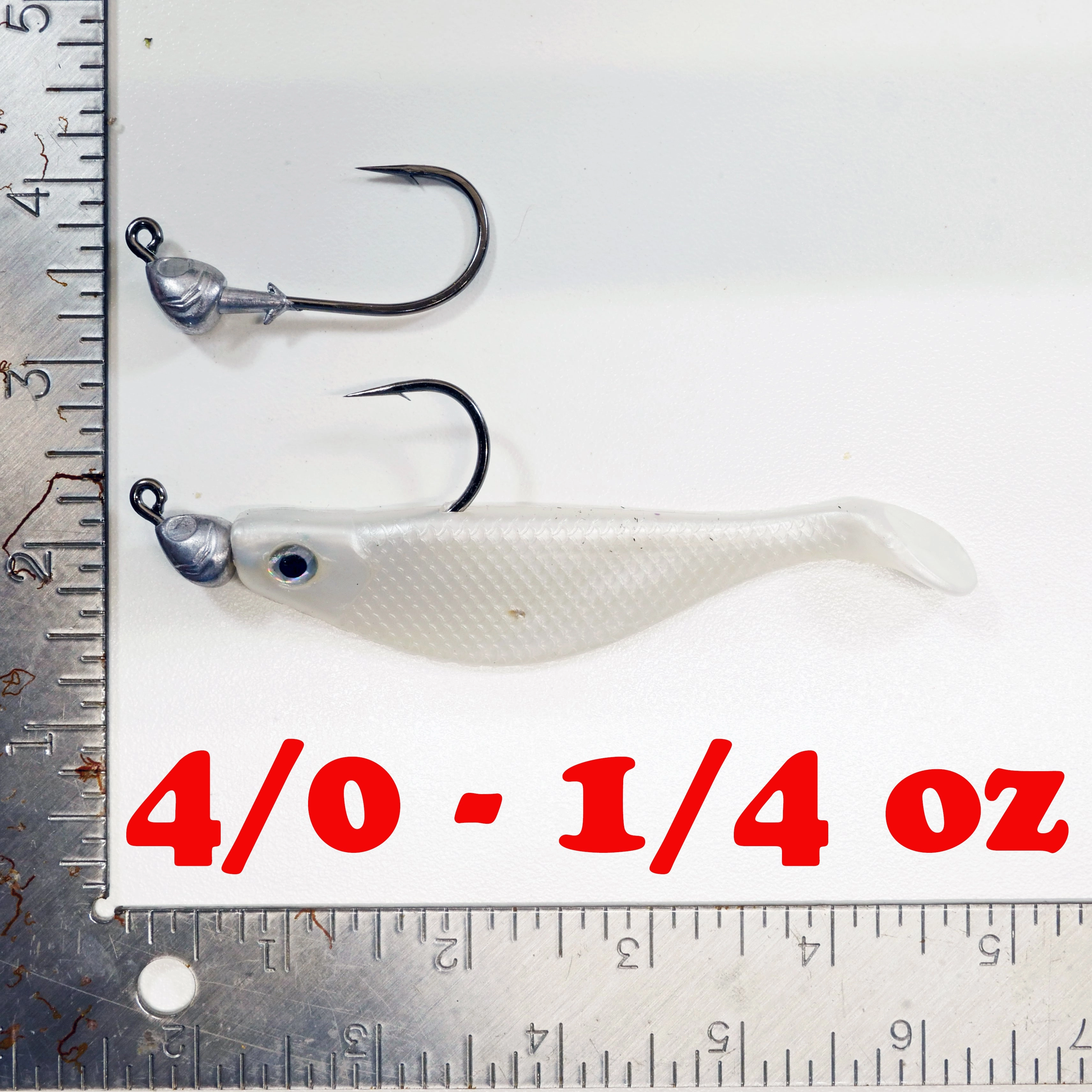 NEW (ROOTBEER) 4" Paddletail Soft Plastic (qty 20 or 40)   AATB Jighead (qty 5 or 10)   Eye Pack - COMBO PACK .  FREE SHIPPING.