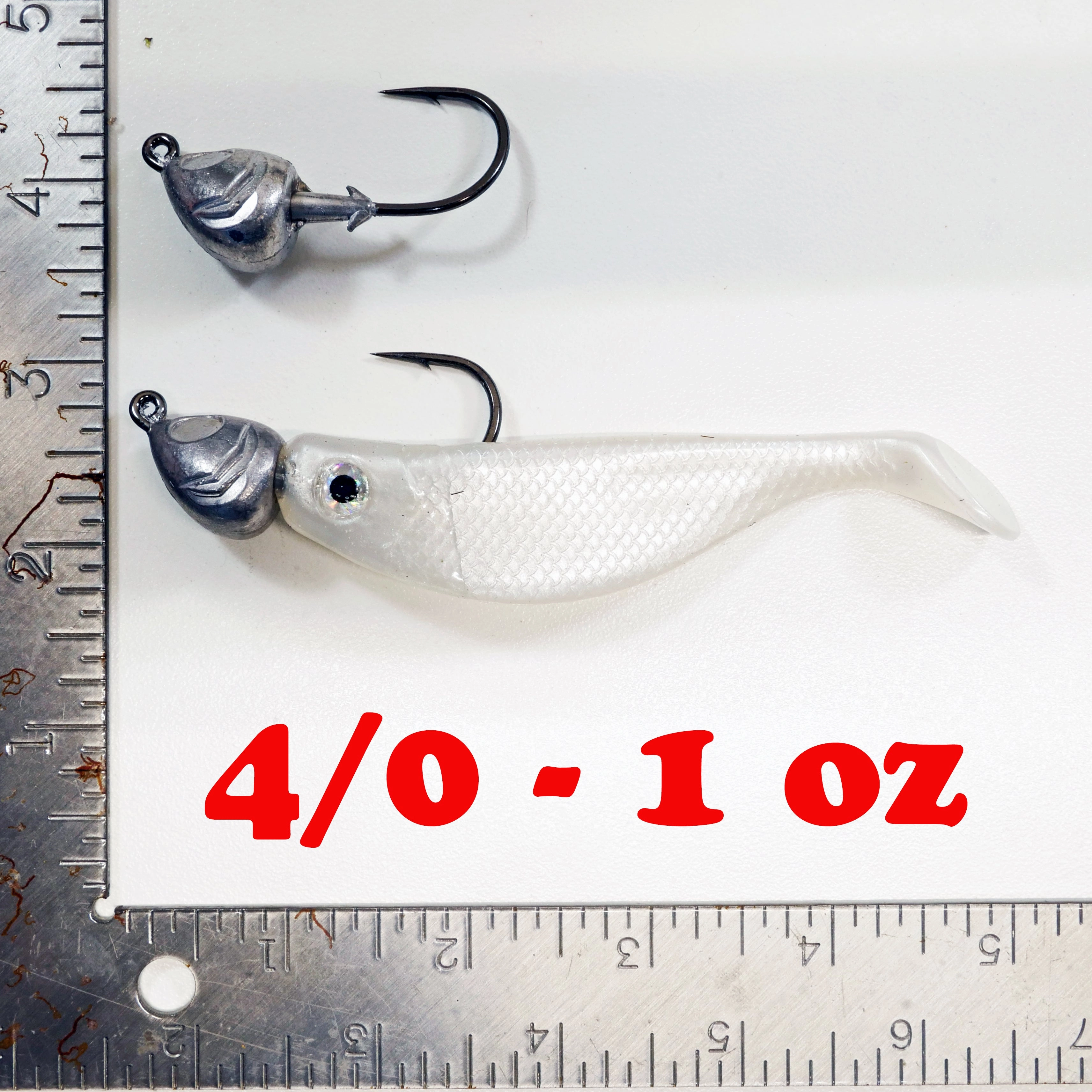 NEW (ROOTBEER) 4" Paddletail Soft Plastic (qty 20 or 40)   AATB Jighead (qty 5 or 10) JIGHEAD COMBO PACK.  FREE SHIPPING.