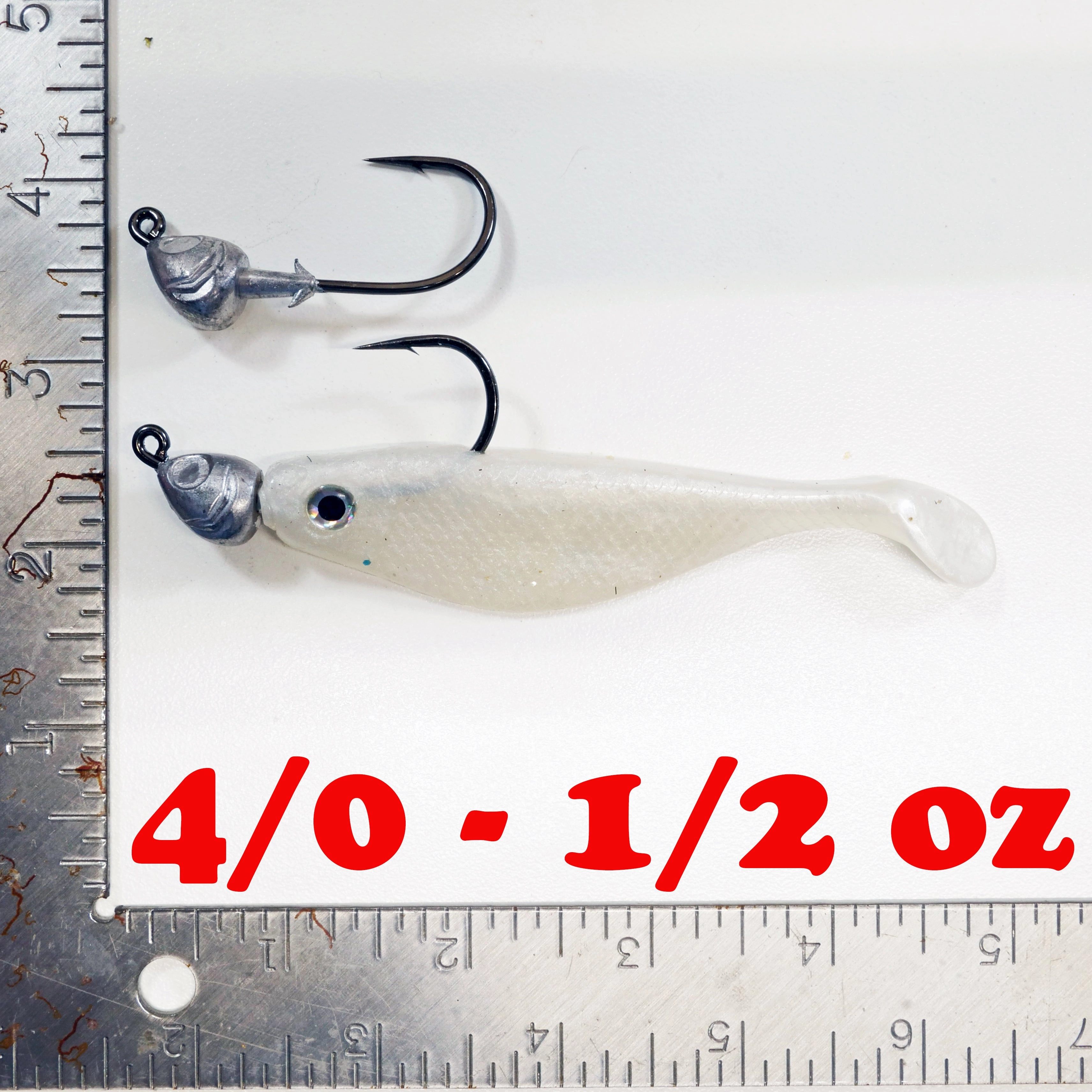 NEW (ROOTBEER) 4" Paddletail Soft Plastic (qty 20 or 40)   AATB Jighead (qty 5 or 10) JIGHEAD COMBO PACK.  FREE SHIPPING.