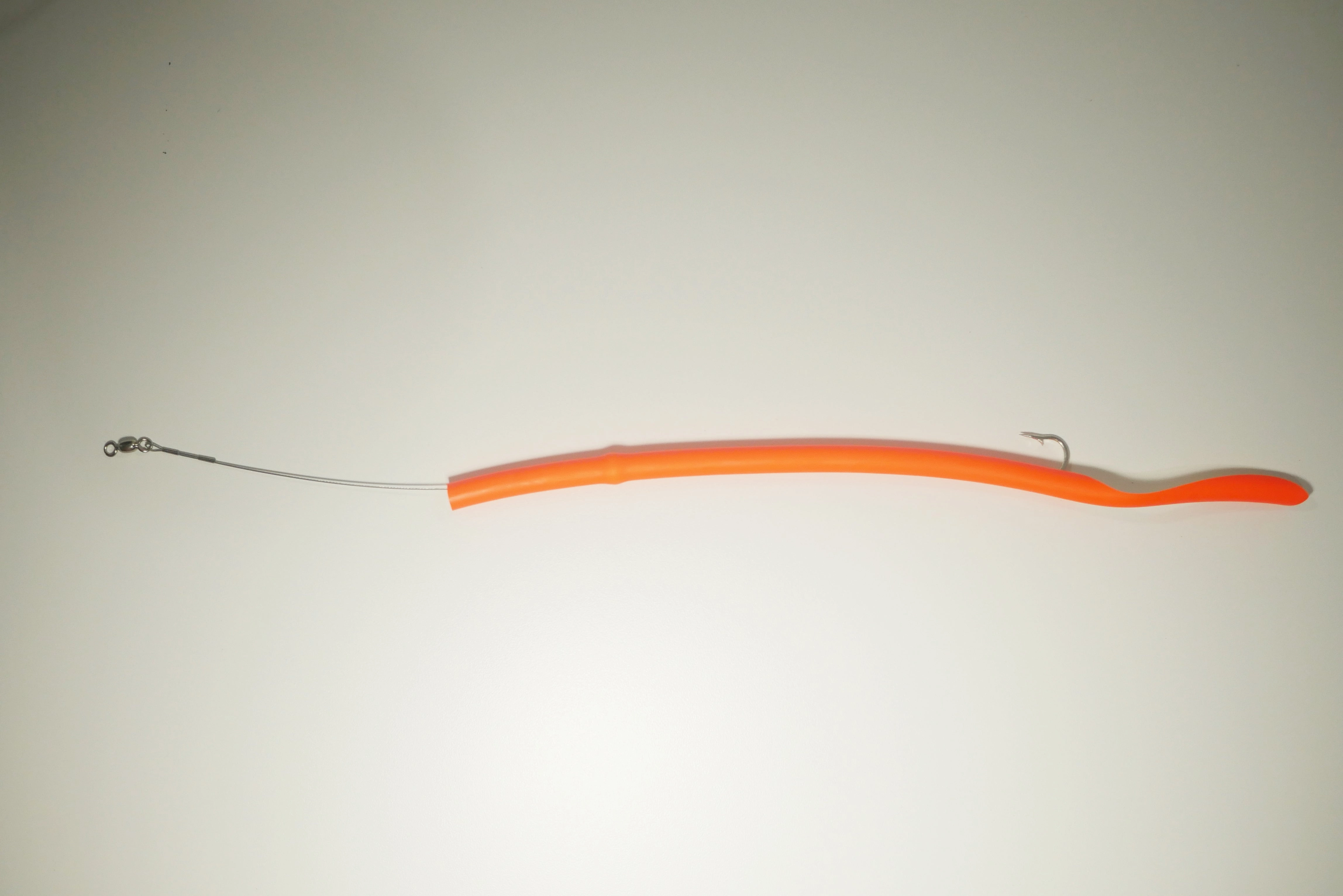 ORANGE CLASSIC CUDA TUBES DOUBLE WEIGHTED J-HOOK - 2 or 5 Pack - FREE SHIPPING