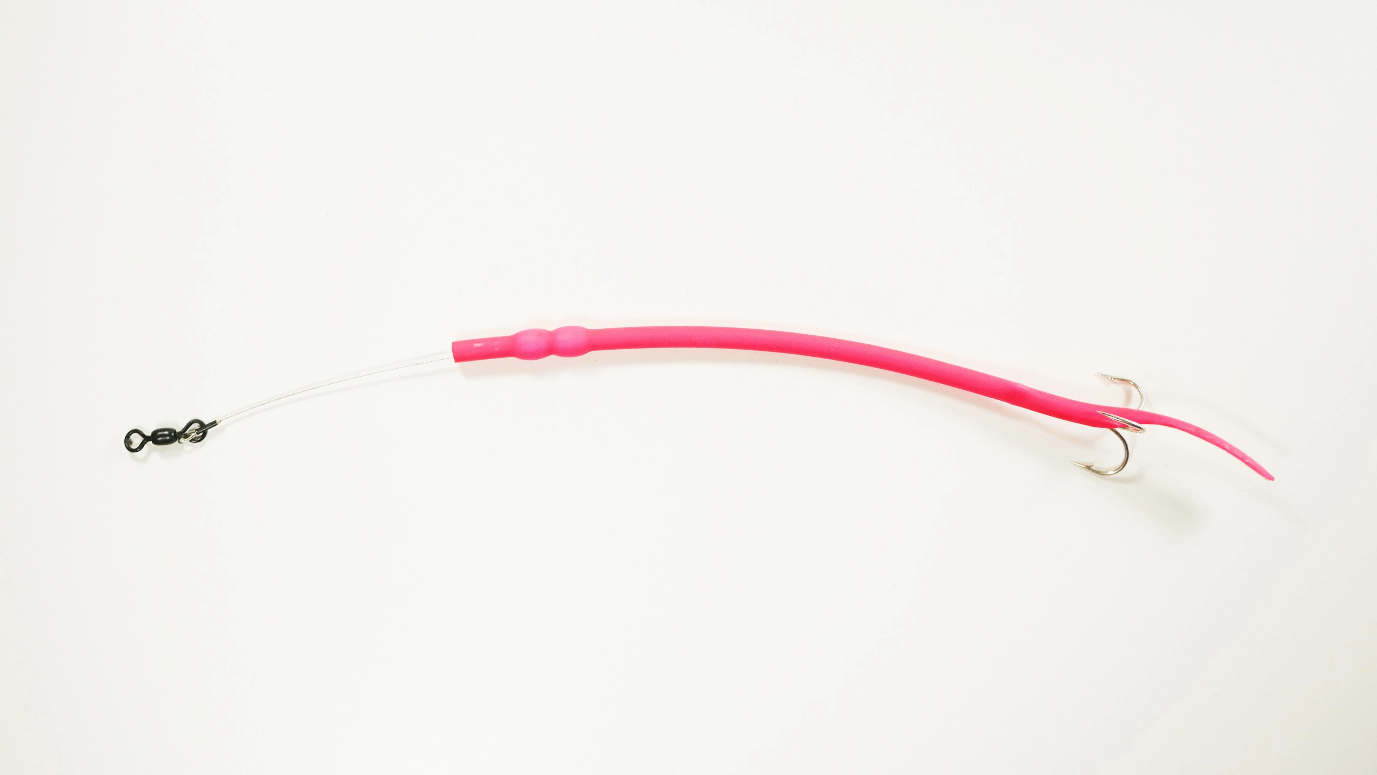 Pink - Baby Cuda Tubes DOUBLE WEIGHT  w/ TREBLE HOOK - 3 Pack - FREE SHIPPING