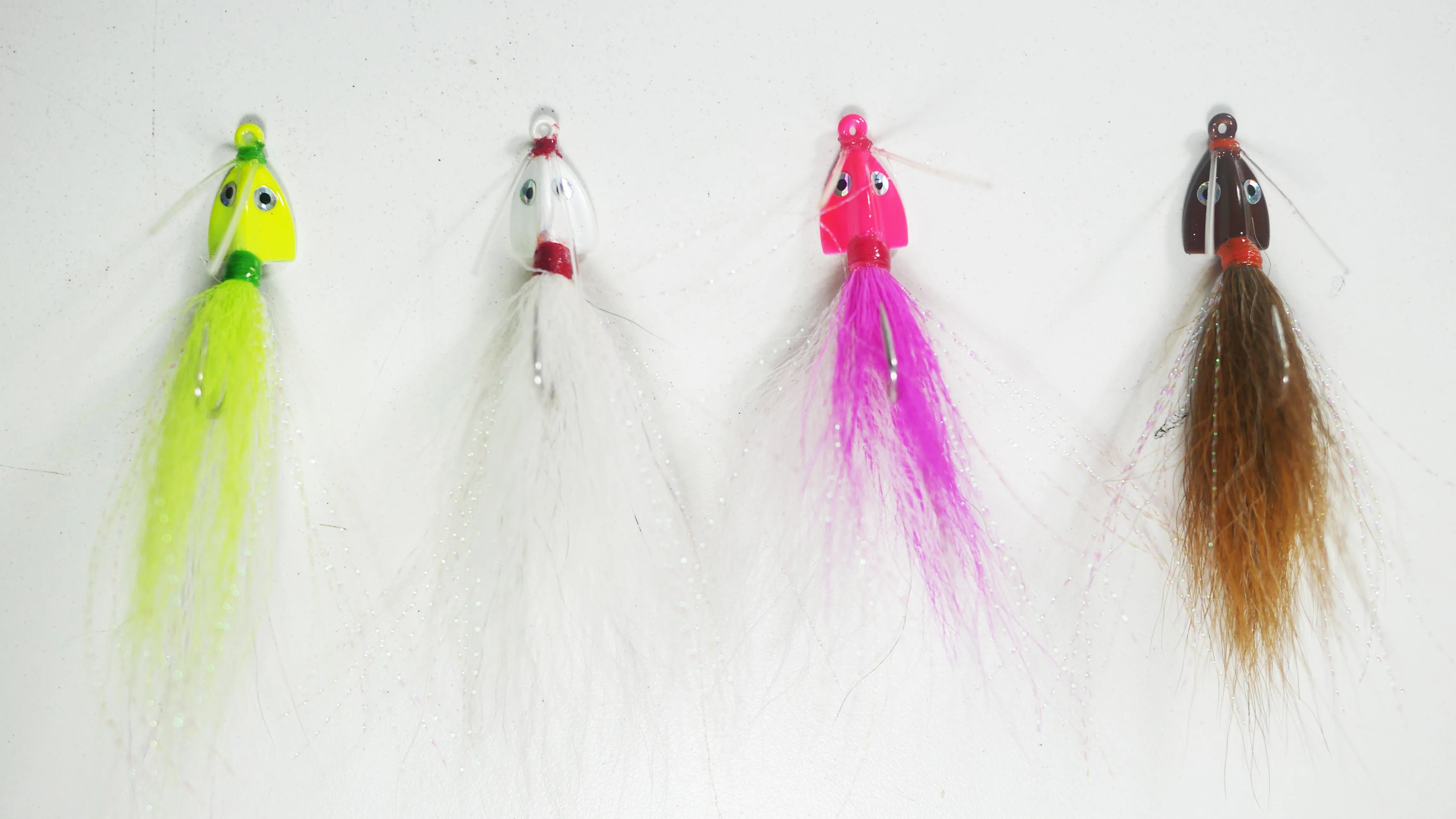 (SAMPLE PACK) BONEFISH BUCKTAIL (30 ANGLED) - 1/8 oz - 2 each (8 pack) or 4 each (16 pack).  FREE SHIPPING