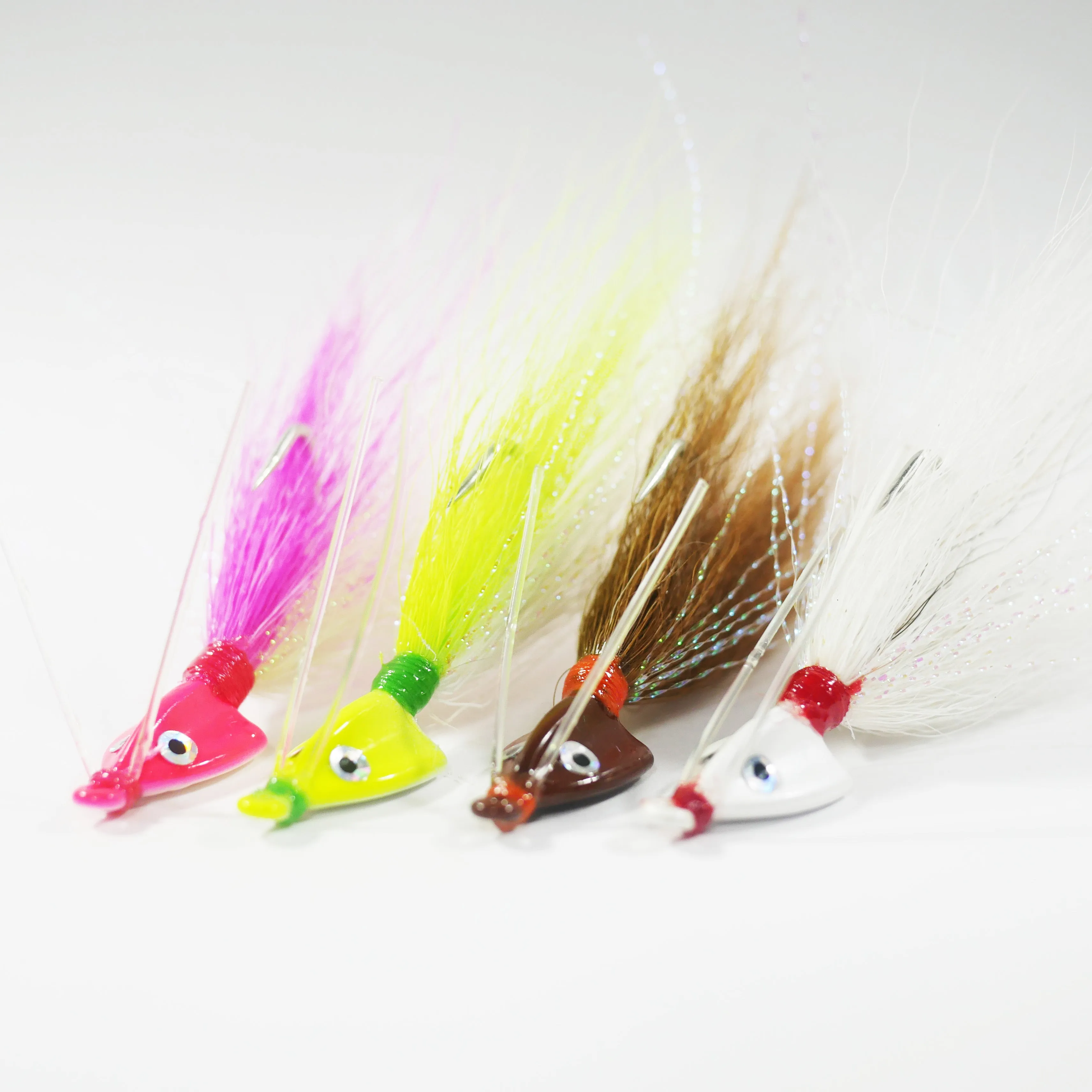 (SAMPLE PACK) BONEFISH BUCKTAIL (30 ANGLED) - 1/8 oz - 2 each (8 pack) or 4 each (16 pack).  FREE SHIPPING