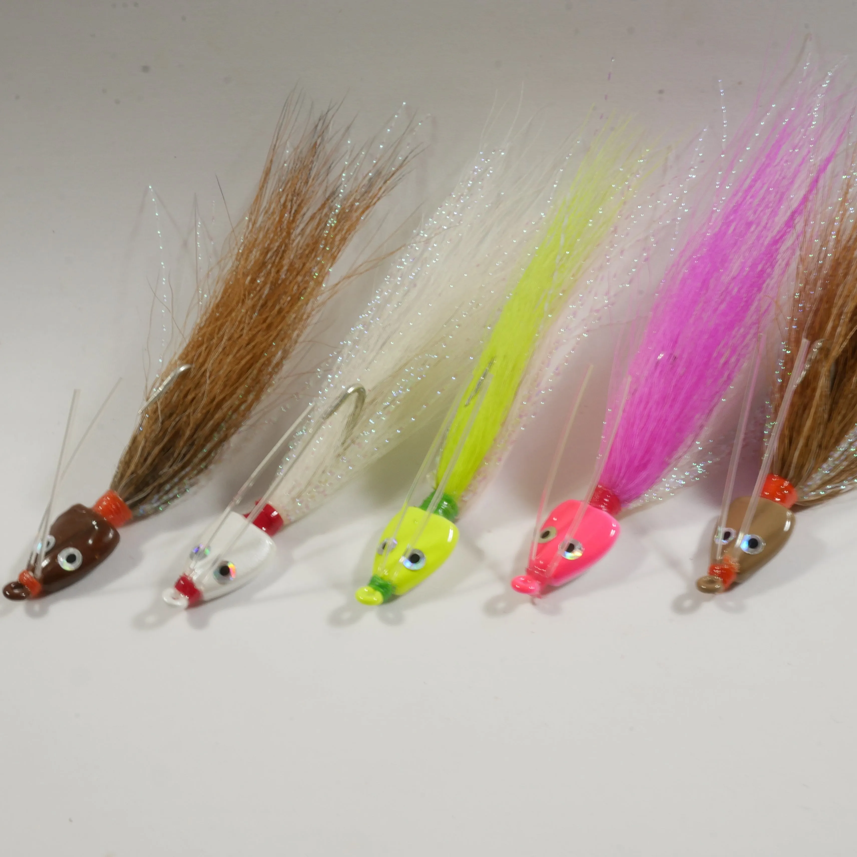 (SAMPLE PACK) BONEFISH BUCKTAIL (STRAIGHT) - 1/4 oz - 2 each (10 pack) or 4 each (20 pack).  FREE SHIPPING