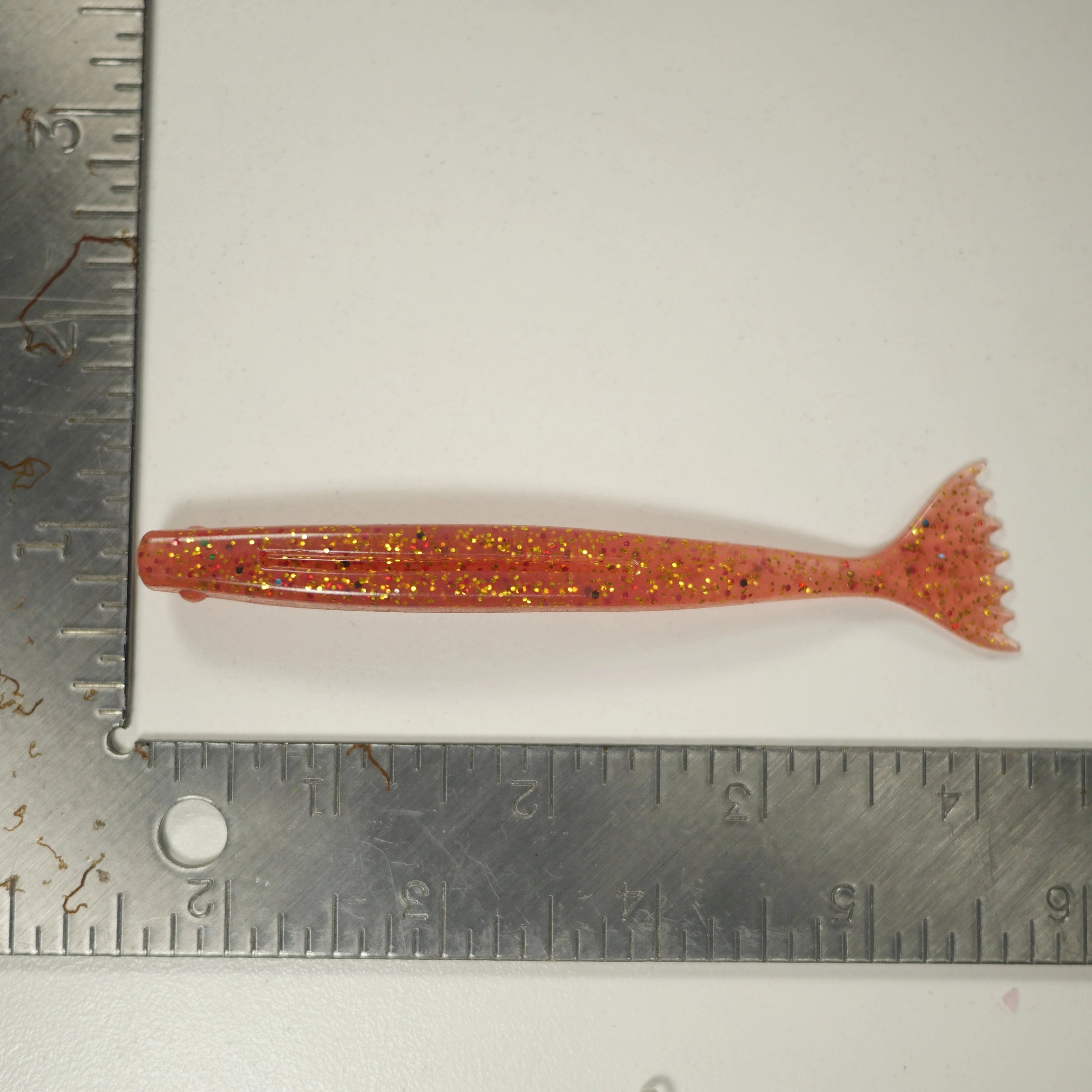 SHMINNOW (Shrimp/Minnow) 4" Soft Plastic Shrimp/Fluke - CRANBERRY