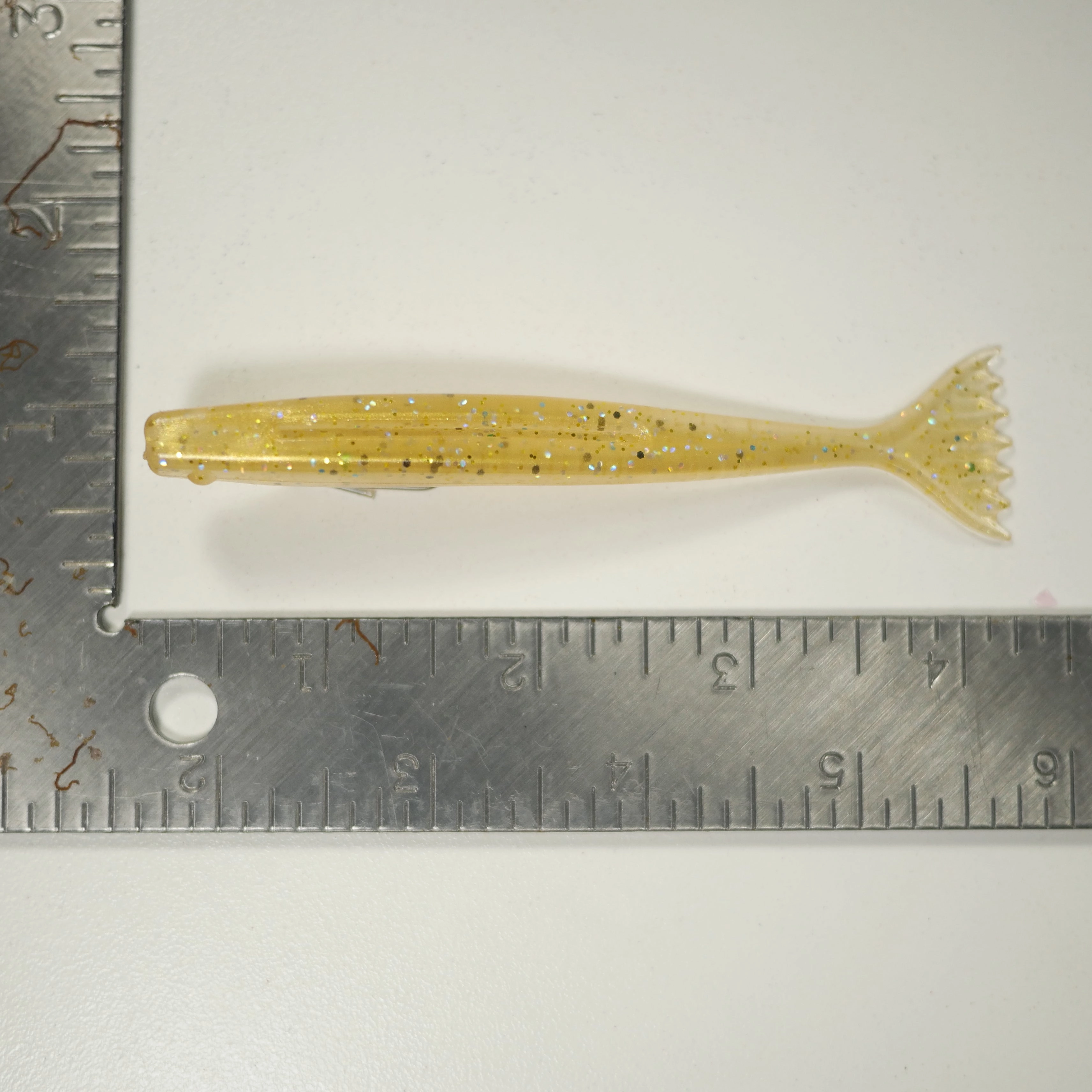 SHMINNOW (Shrimp/Minnow) 4" Soft Plastic Shrimp/Fluke - GOLD