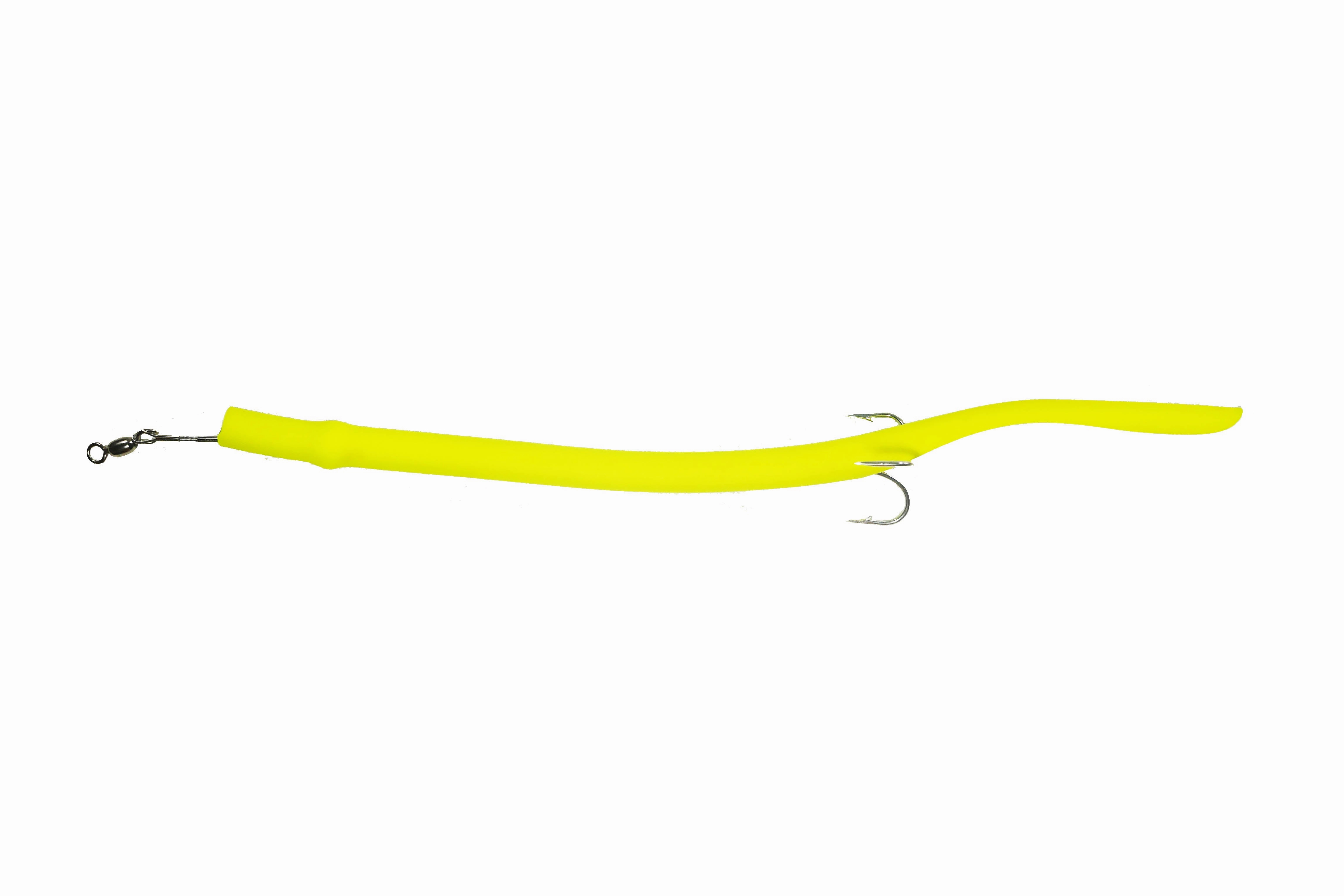 STUBBY CHARTREUSE CLASSIC CUDA TUBES TREBLE HOOK - 2 or 5 Pack - FREE SHIPPING