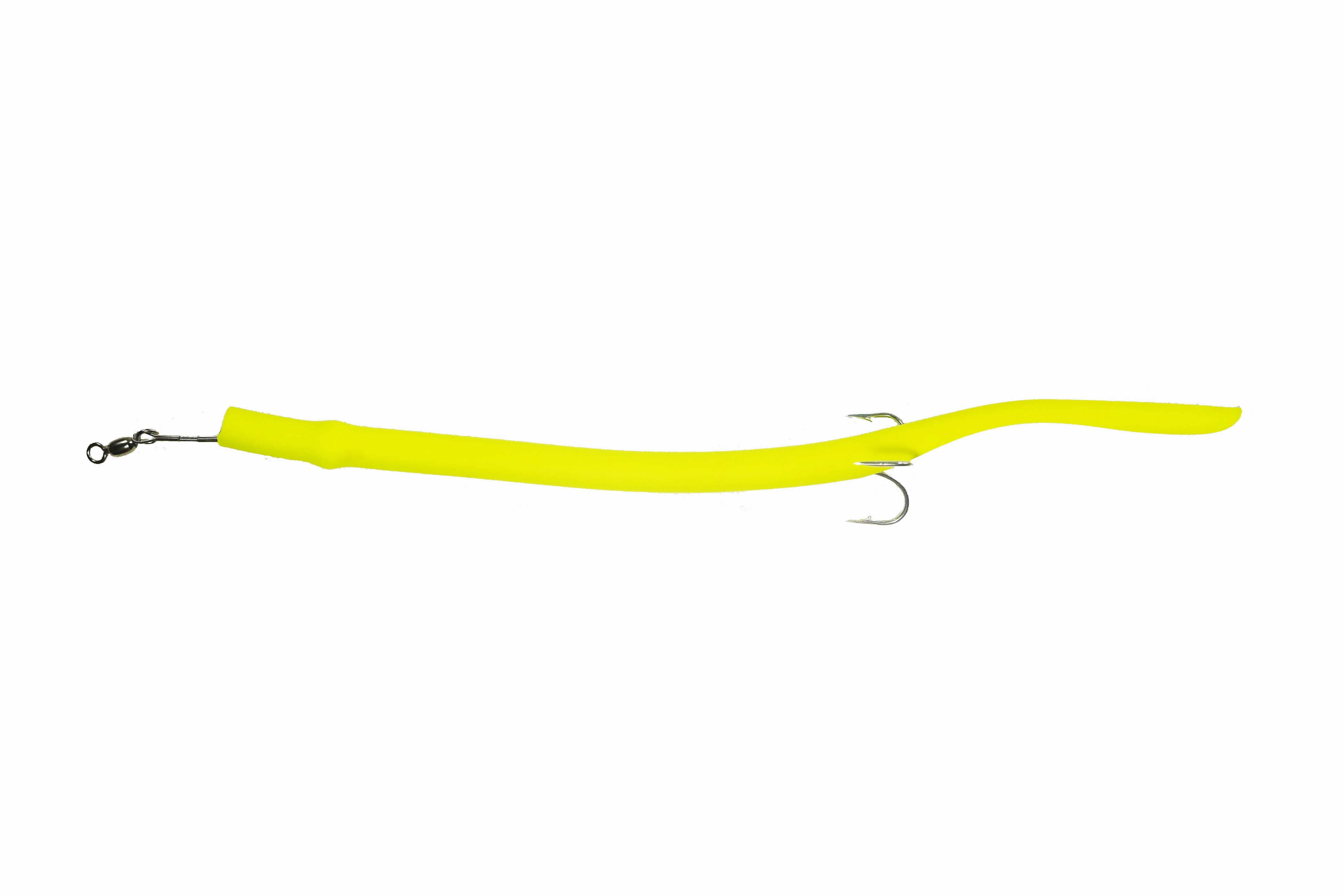 STUBBY CHARTREUSE CLASSIC CUDA TUBES TREBLE HOOK - 2 or 5 Pack - FREE SHIPPING