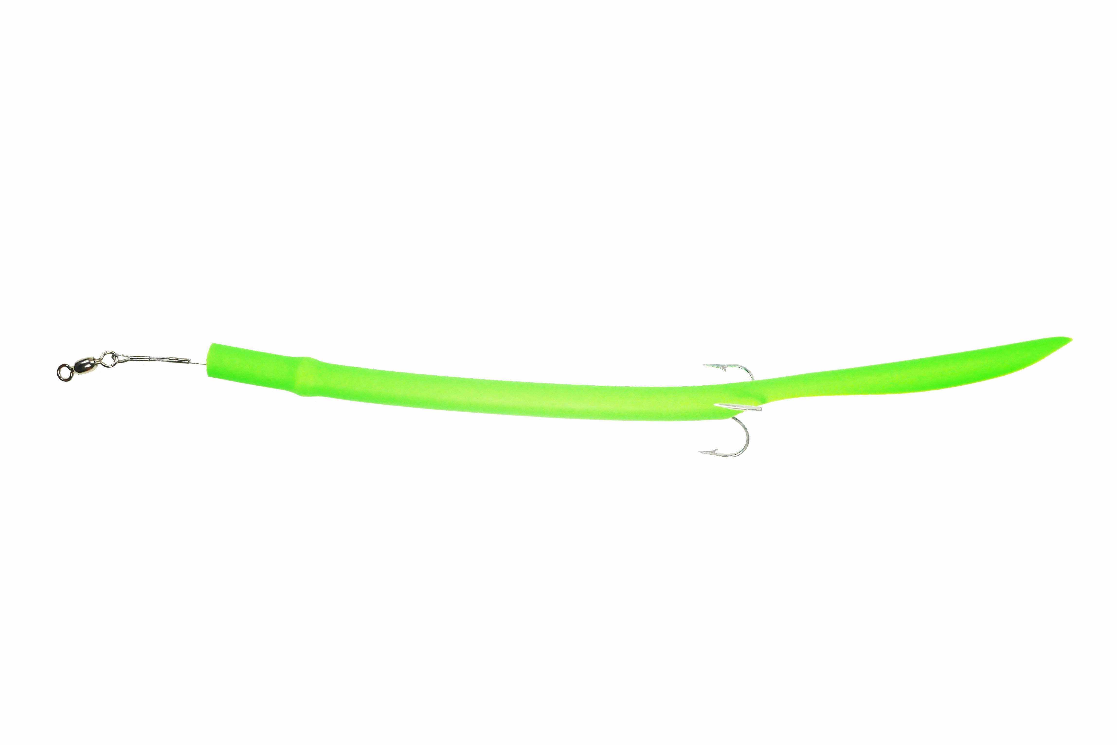 STUBBY GREEN CLASSIC CUDA TUBES TREBLE HOOK - 2 or 5 Pack - FREE SHIPPING