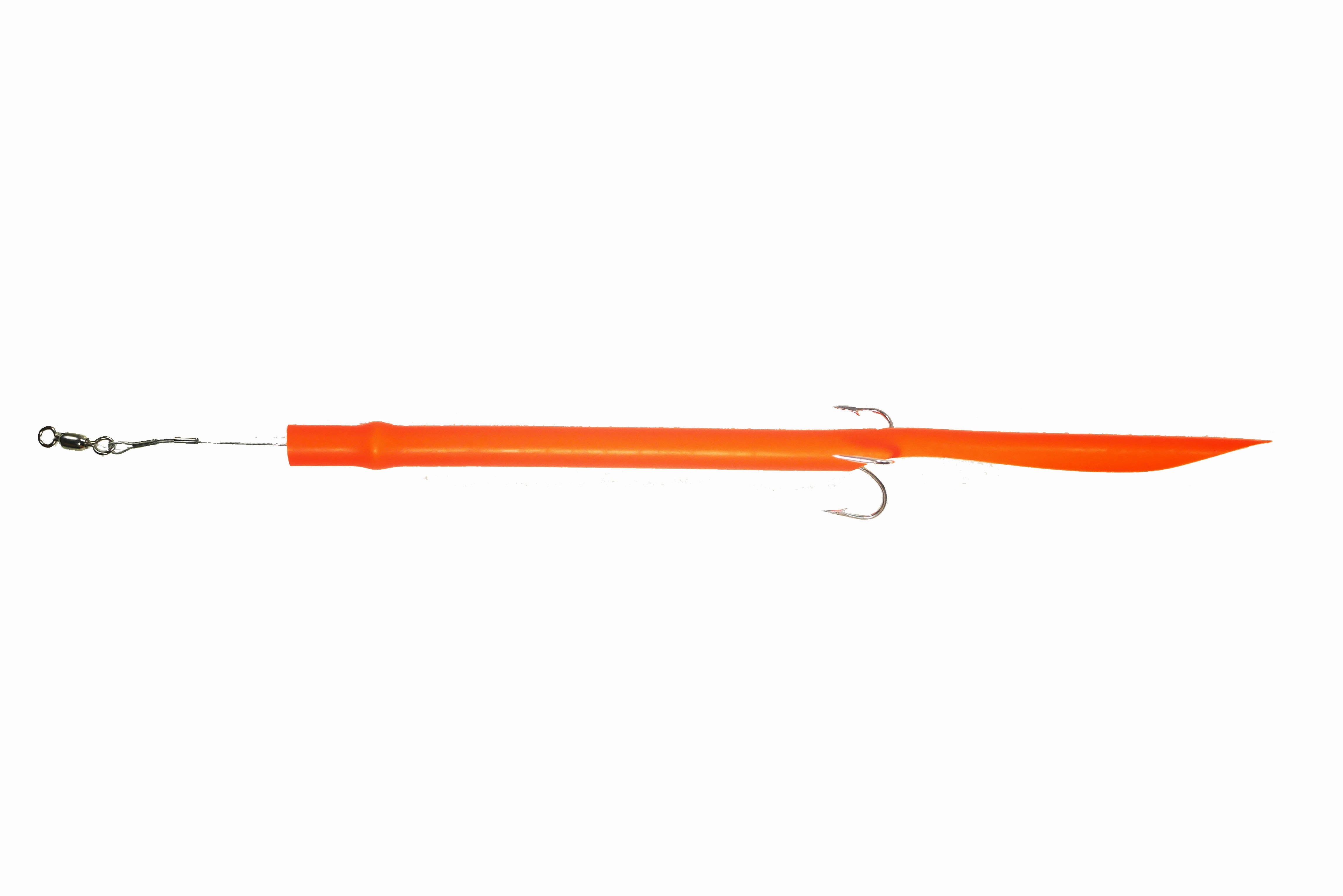 STUBBY ORANGE CLASSIC CUDA TUBES TREBLE HOOK - 2 or 5 Pack - FREE SHIPPING