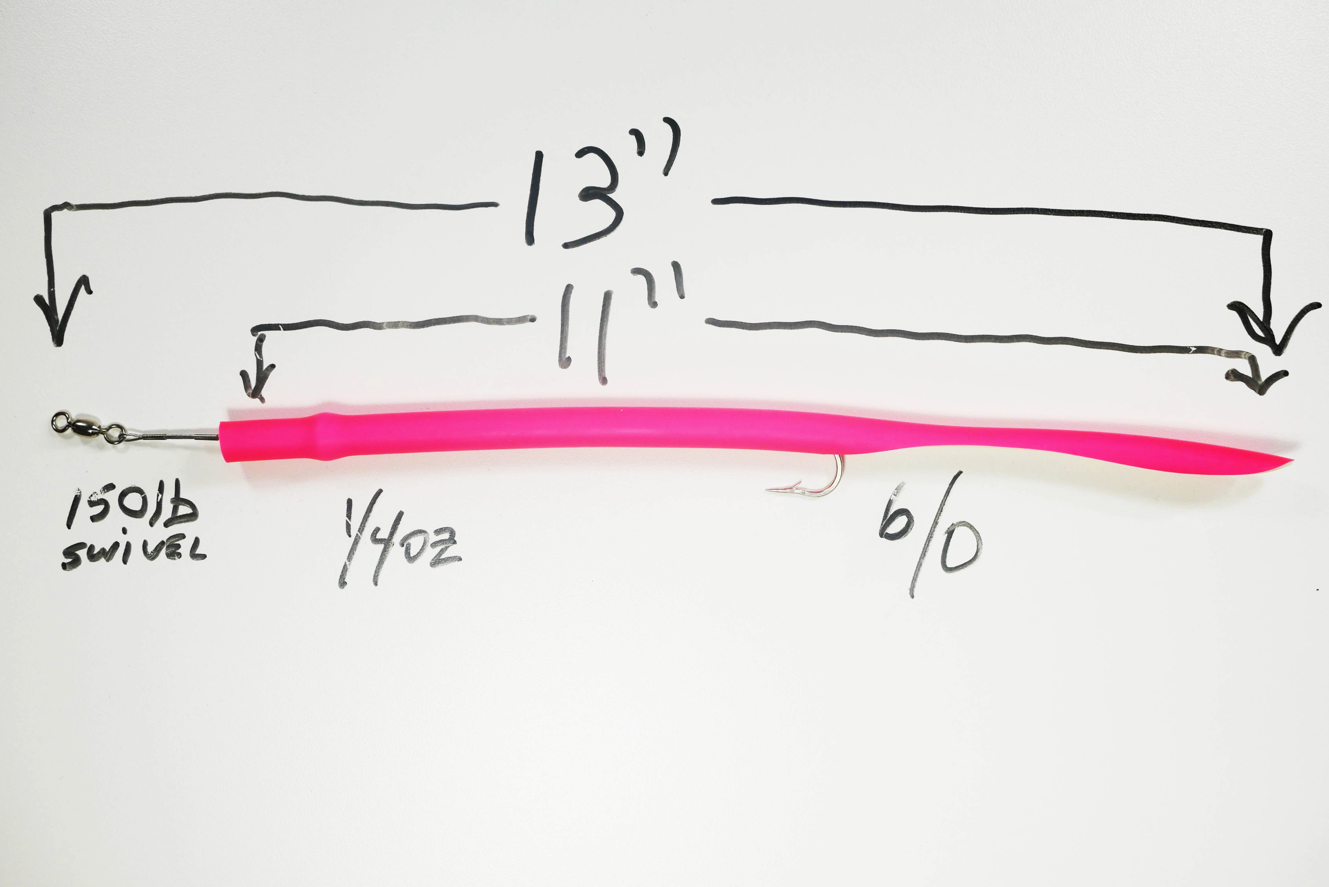 STUBBY PINK CLASSIC CUDA TUBES J-HOOK - 2 or 5 Pack - FREE SHIPPING