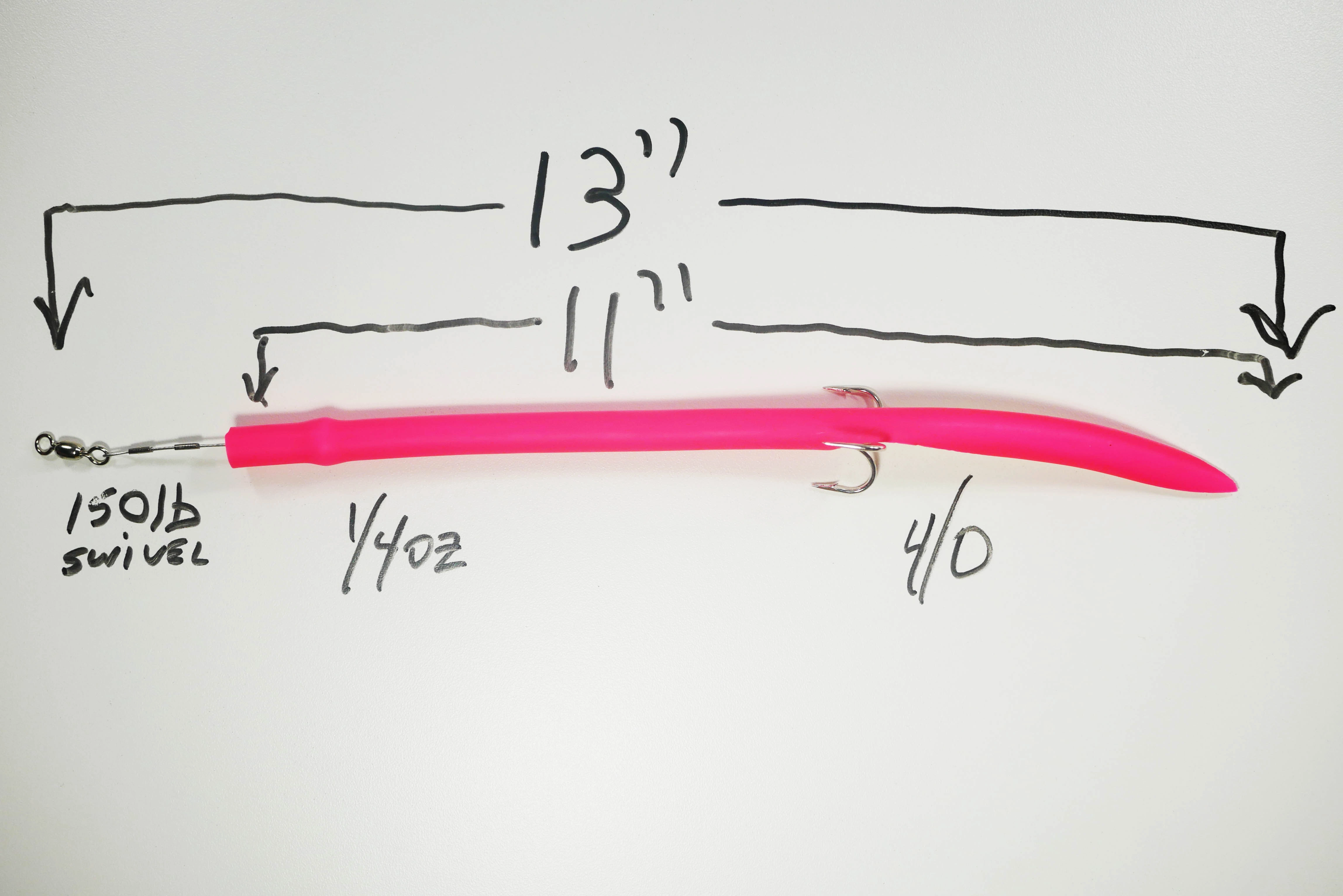 STUBBY PINK CLASSIC CUDA TUBES TREBLE HOOK - 2 or 5 Pack - FREE SHIPPING