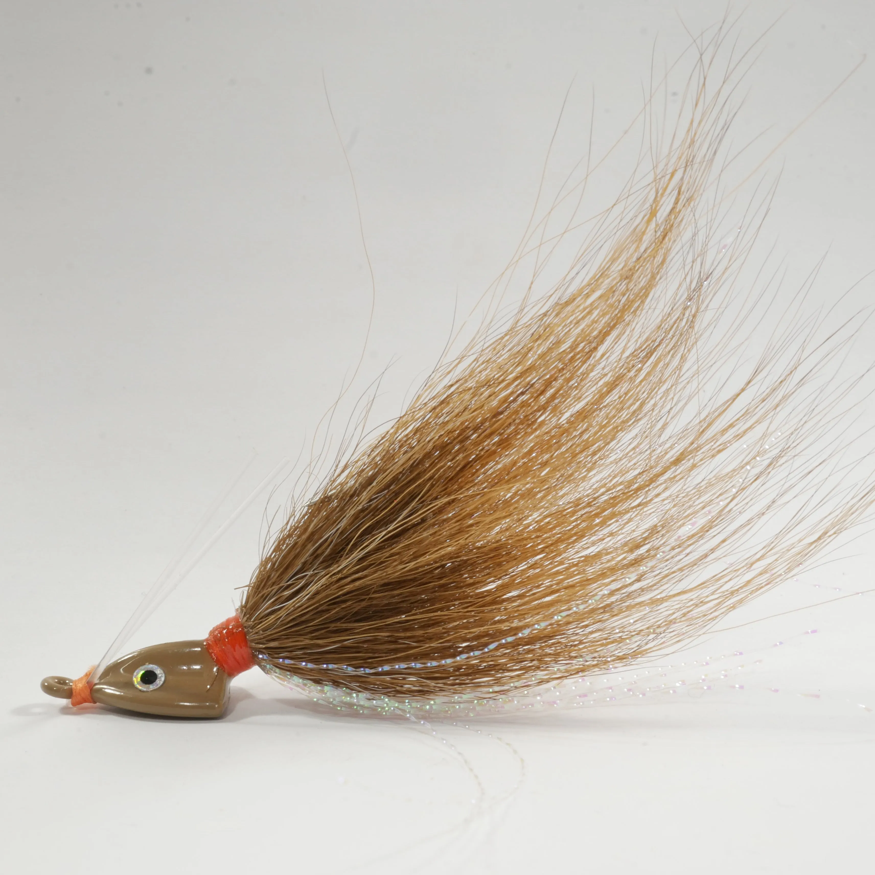 (TAN) BONEFISH BUCKTAIL (30 ANGLED) - 1/4 oz - 3, 5, or 10 pack.  FREE SHIPPING