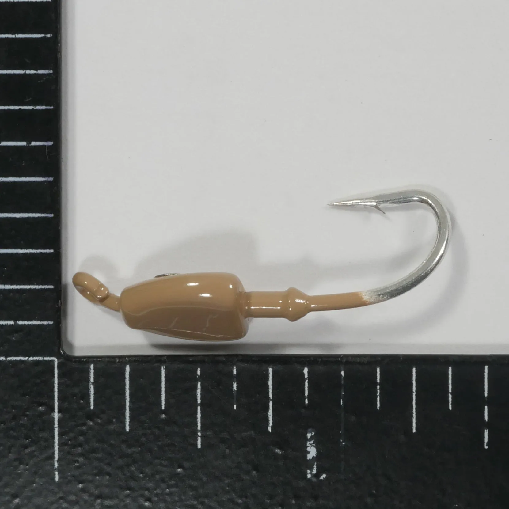 (TAN) BONEFISH JIGHEAD (STRAIGHT) - 1/8 oz - 3, 5, or 10 pack.  FREE SHIPPING