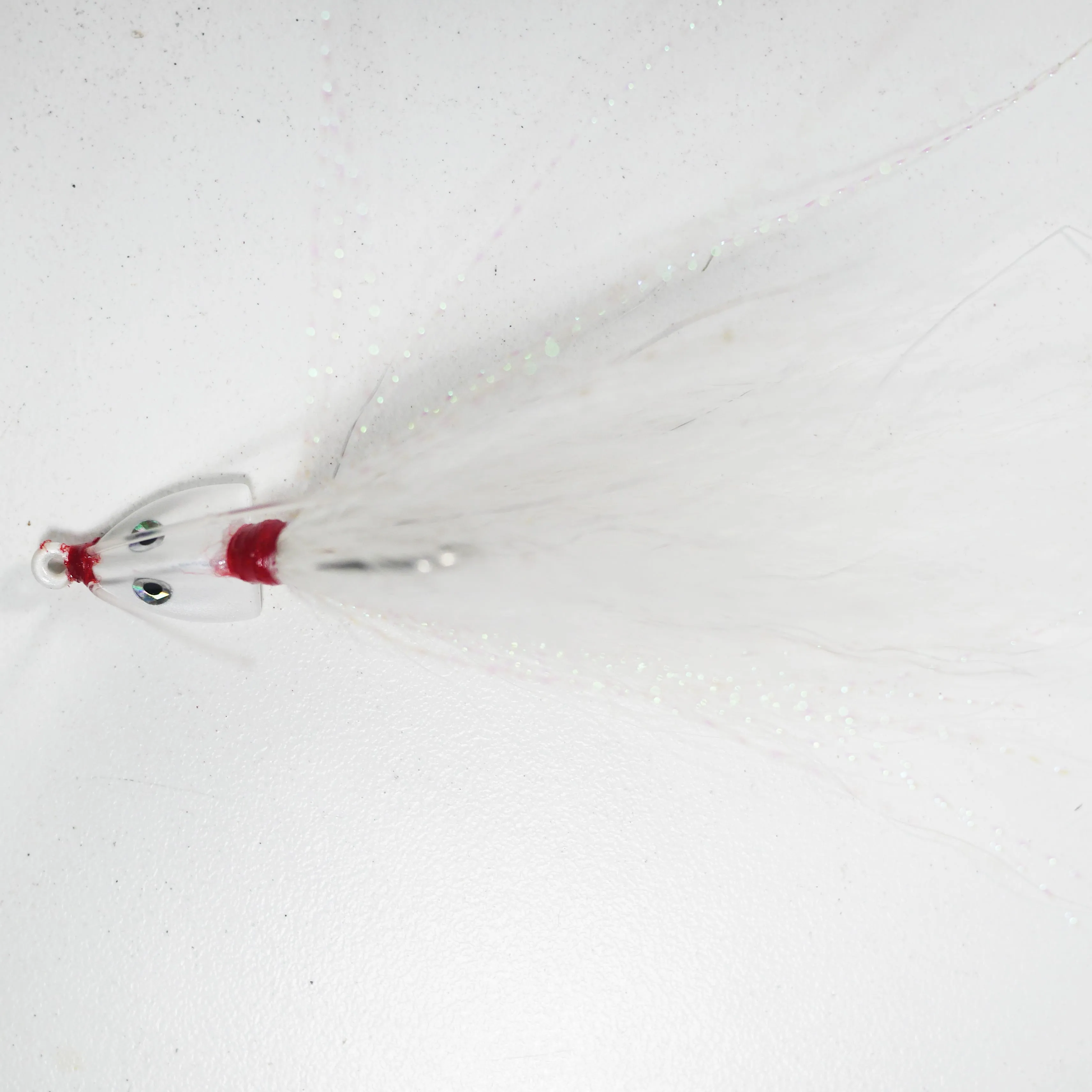 (WHITE) BONEFISH BUCKTAIL (30 ANGLED) - 1/4 oz - 3, 5, or 10 pack.  FREE SHIPPING