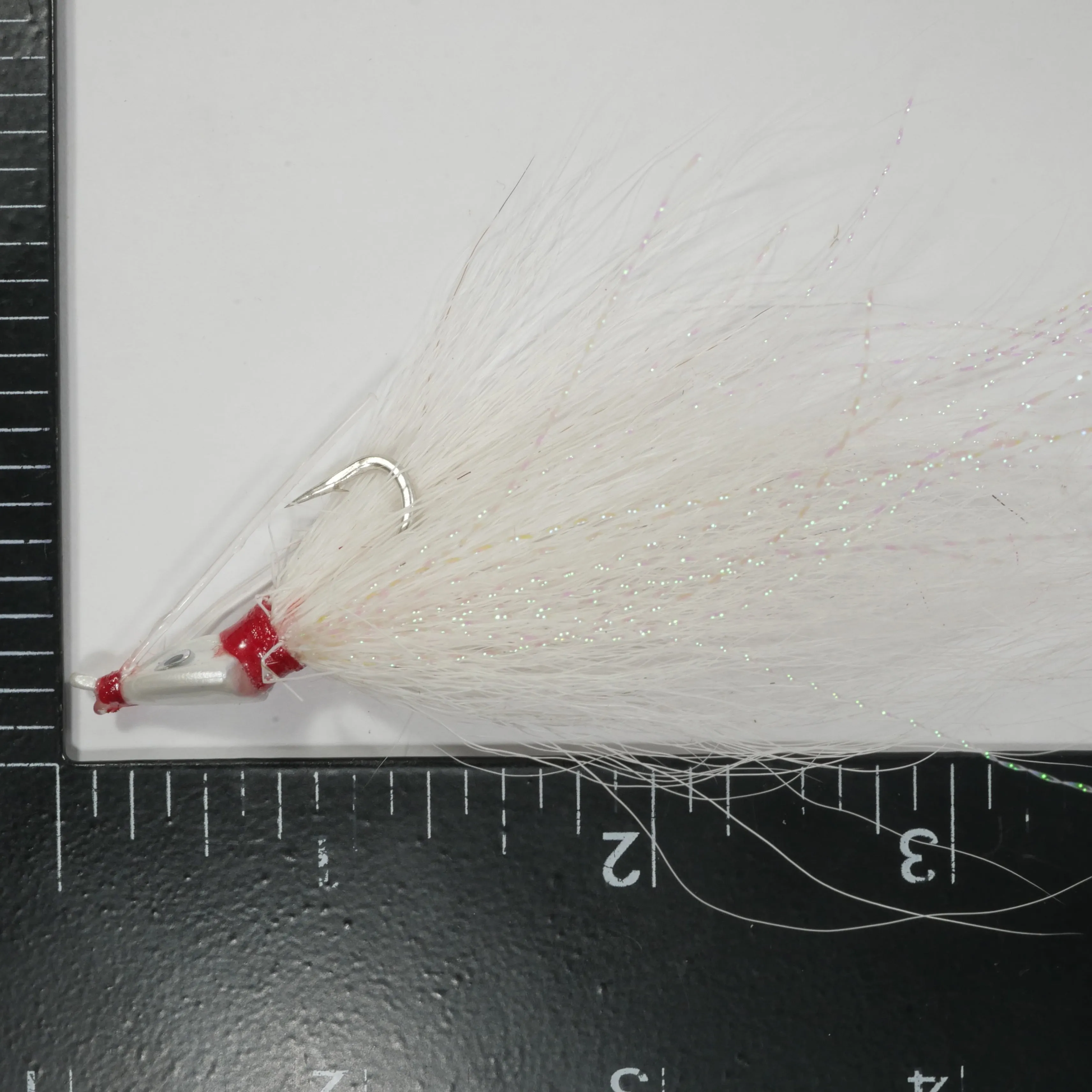 (WHITE) BONEFISH BUCKTAIL (30 ANGLED) - 1/8 oz - 3, 5, or 10 pack.  FREE SHIPPING