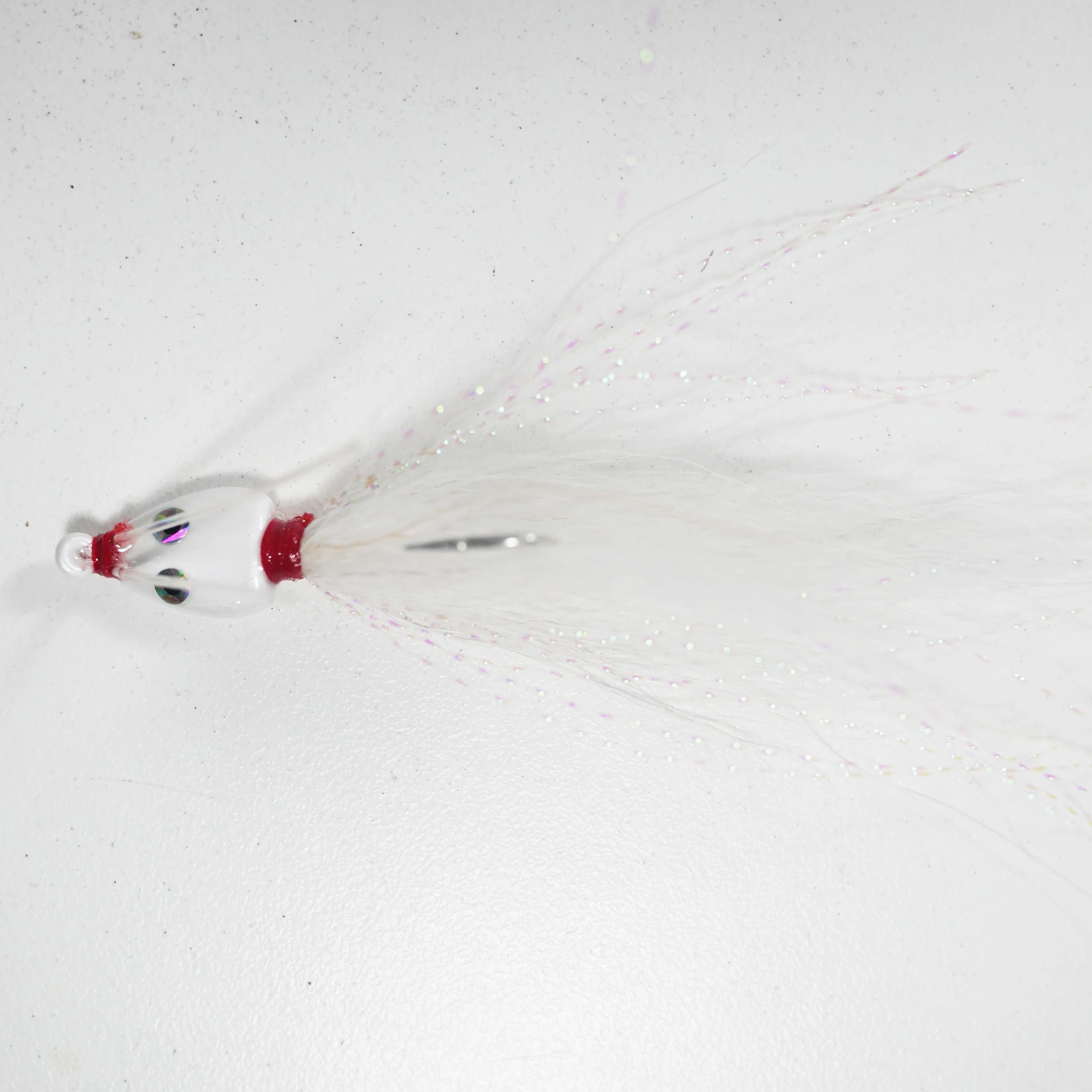 (WHITE) BONEFISH BUCKTAIL (STRAIGHT) - 1/4 oz - 3, 5, or 10 pack.  FREE SHIPPING