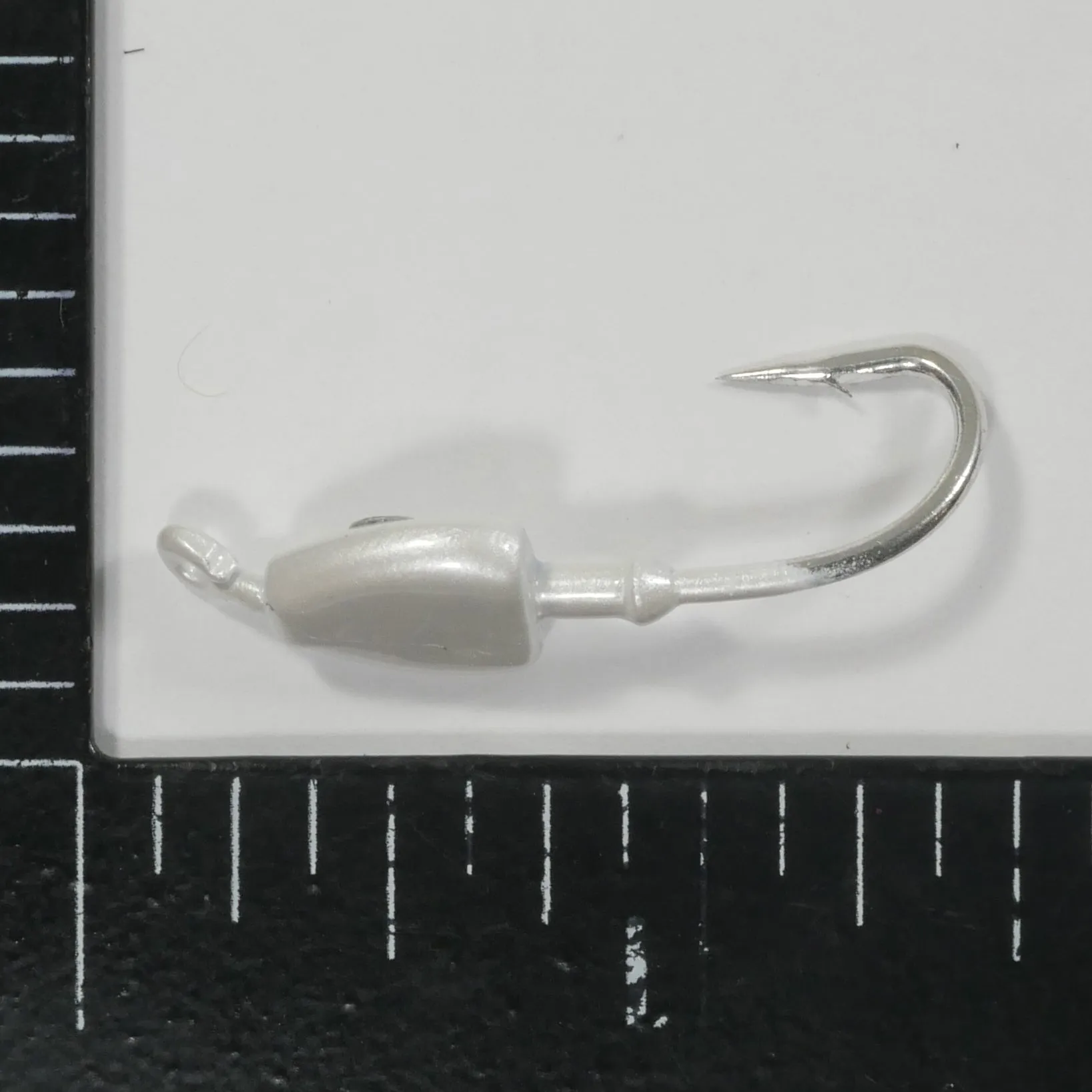 (WHITE) BONEFISH JIGHEAD (STRAIGHT) - 1/8 oz - 3, 5, or 10 pack.  FREE SHIPPING